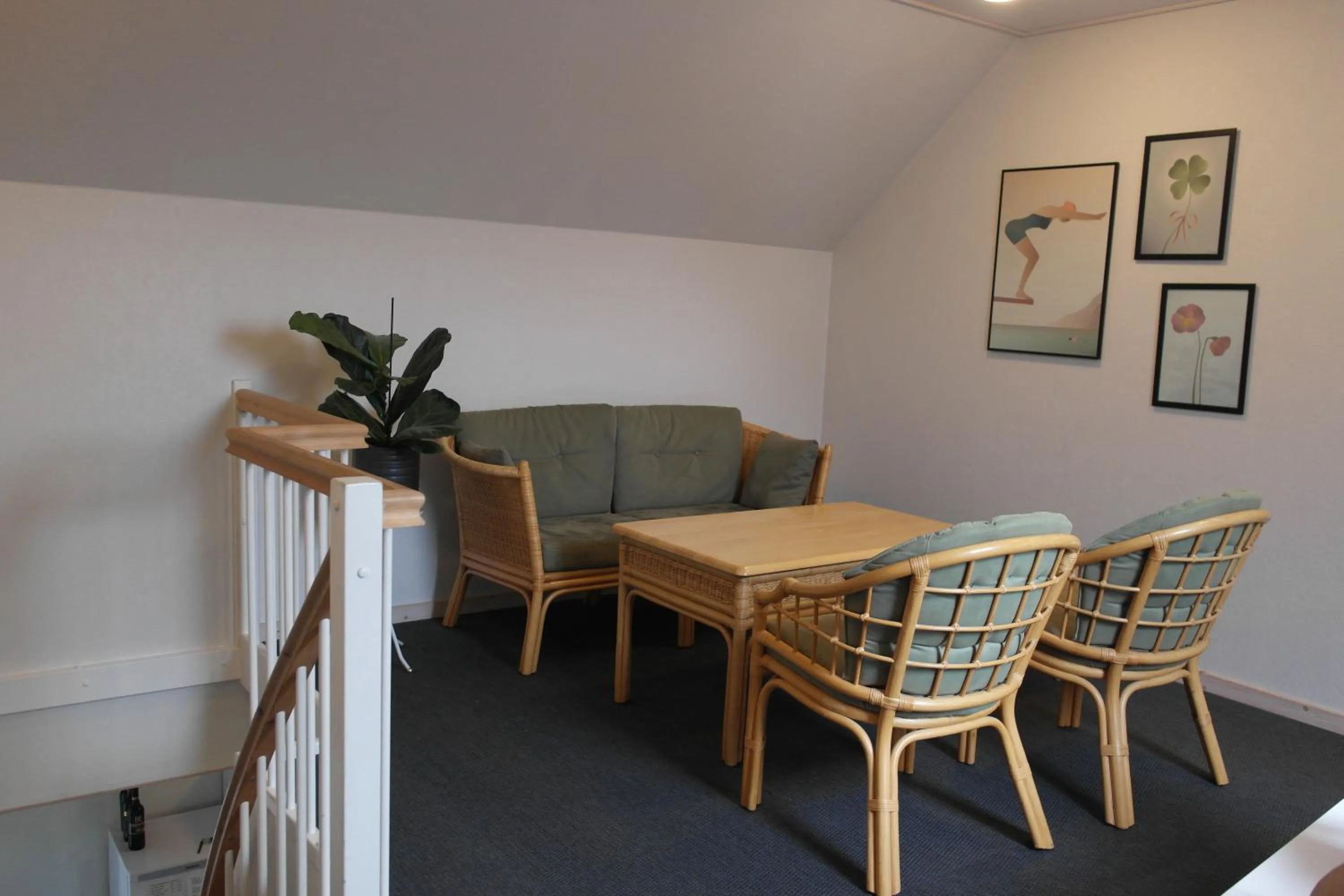 Living room in Skjoldbjerg Garnihotel