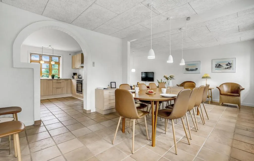 Kitchen or kitchenette in Skjoldbjerg Garnihotel