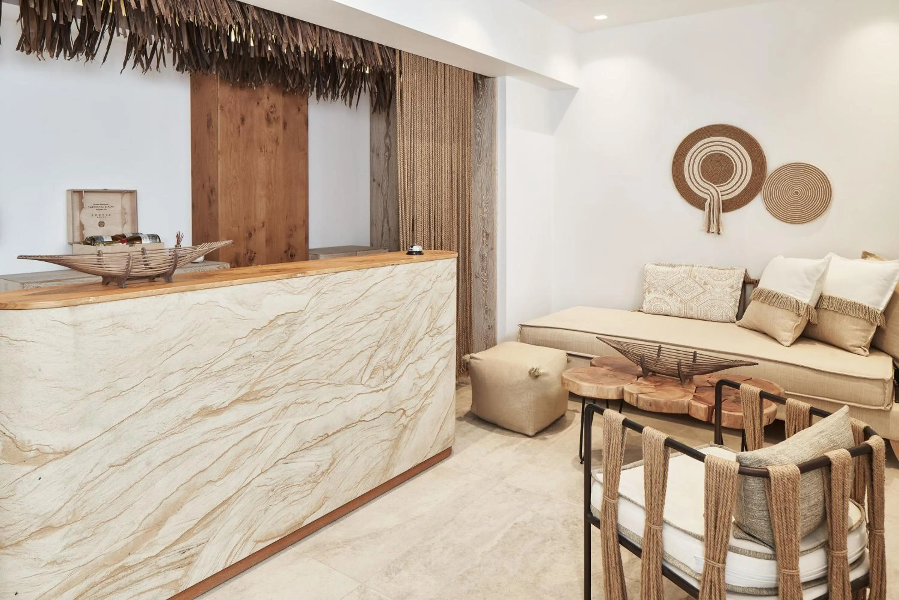 Lobby or reception in Volcano Luxury Suites Milos - Adults Only