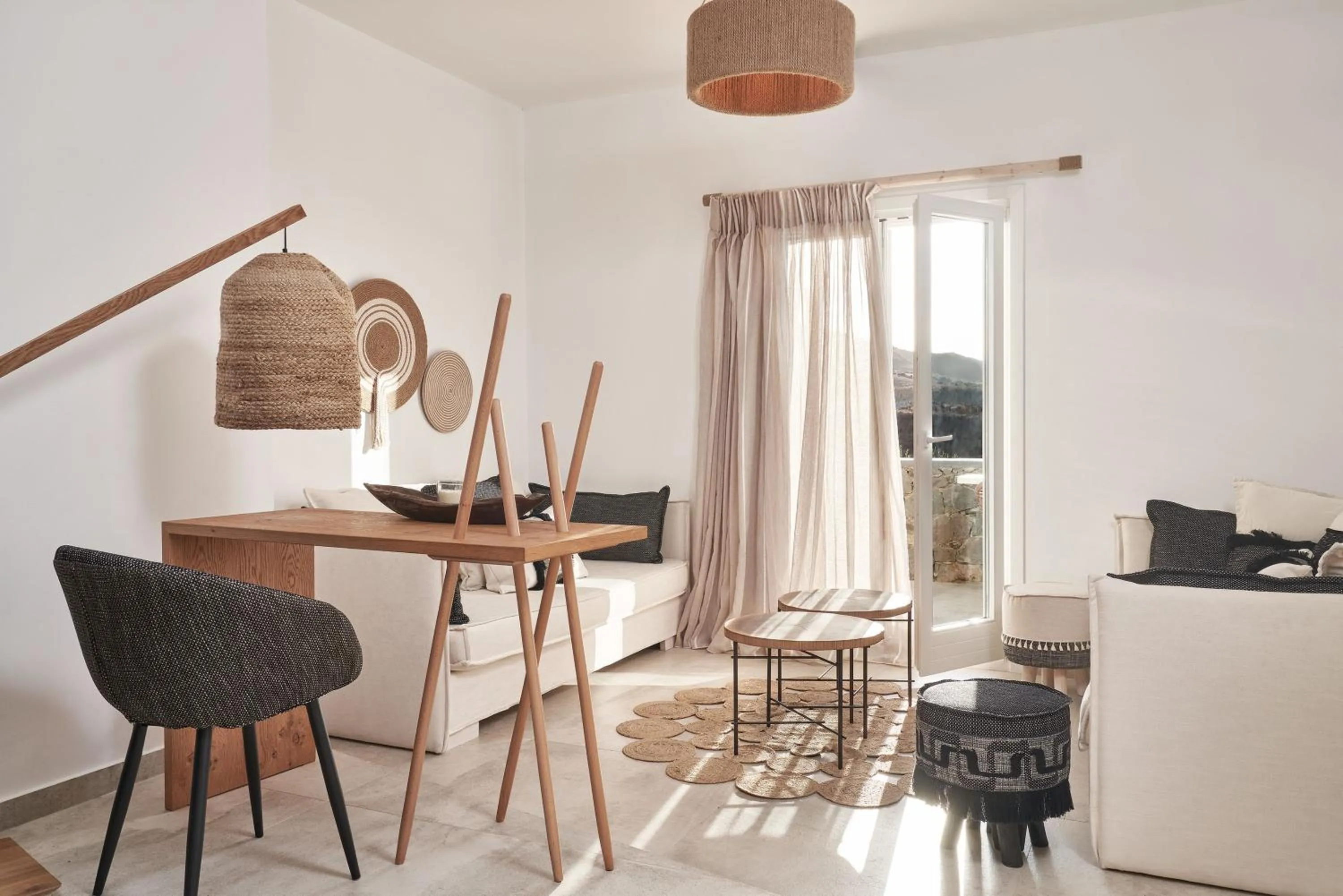 Living room in Volcano Luxury Suites Milos - Adults Only