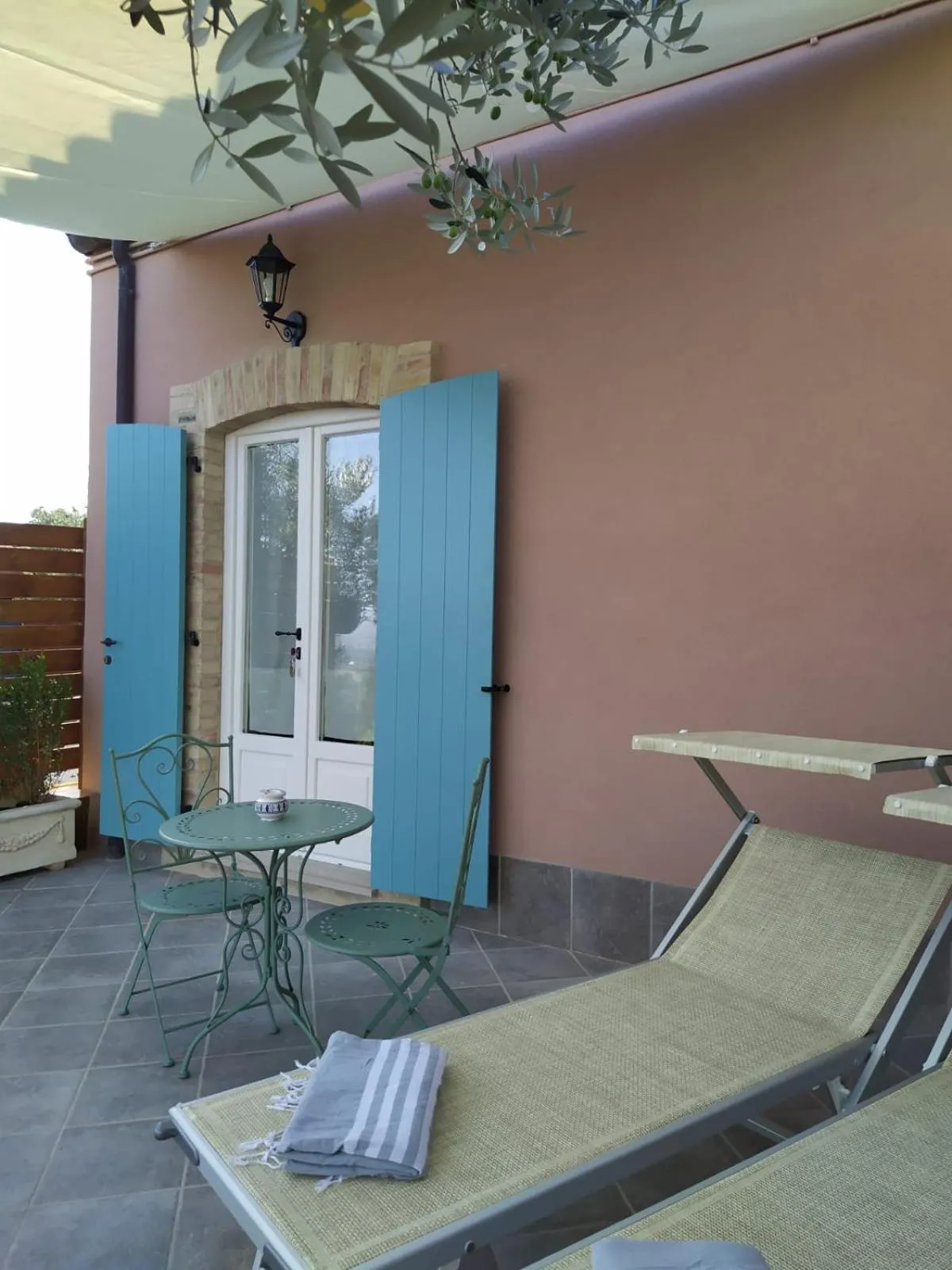 Patio in B&B Villa Melania