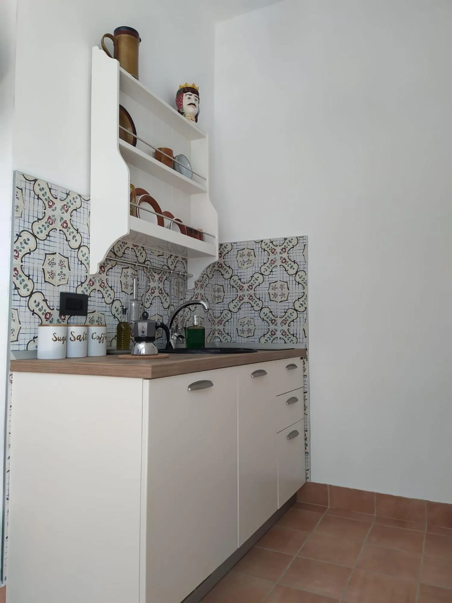 Kitchen or kitchenette in B&B Villa Melania