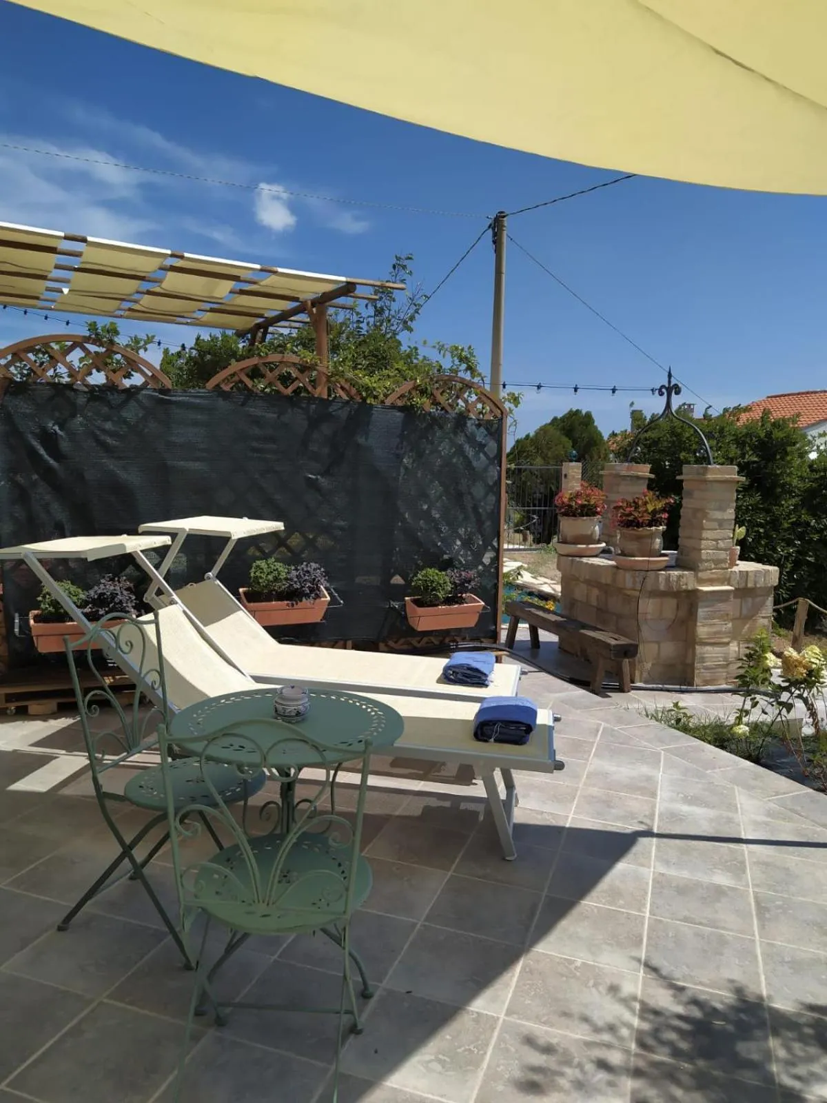 Patio in B&B Villa Melania