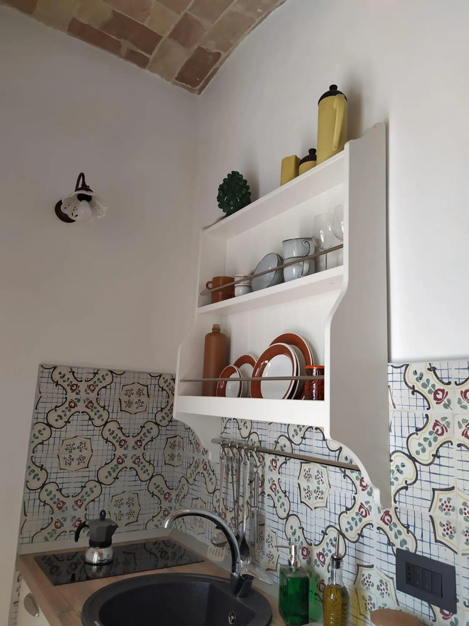 Kitchen or kitchenette in B&B Villa Melania