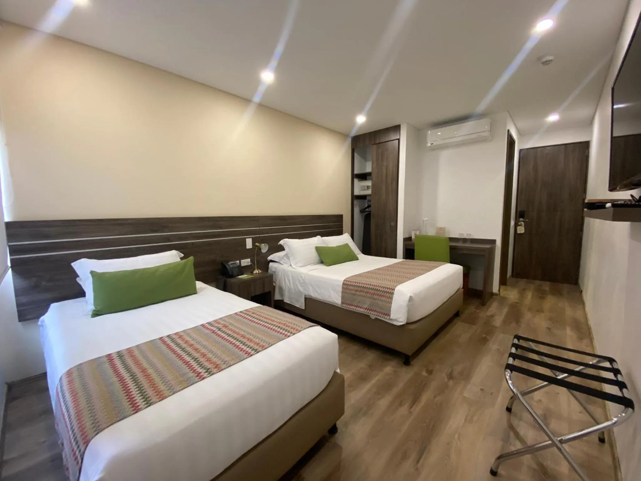 Bed in EcoHub Hotel Medellin