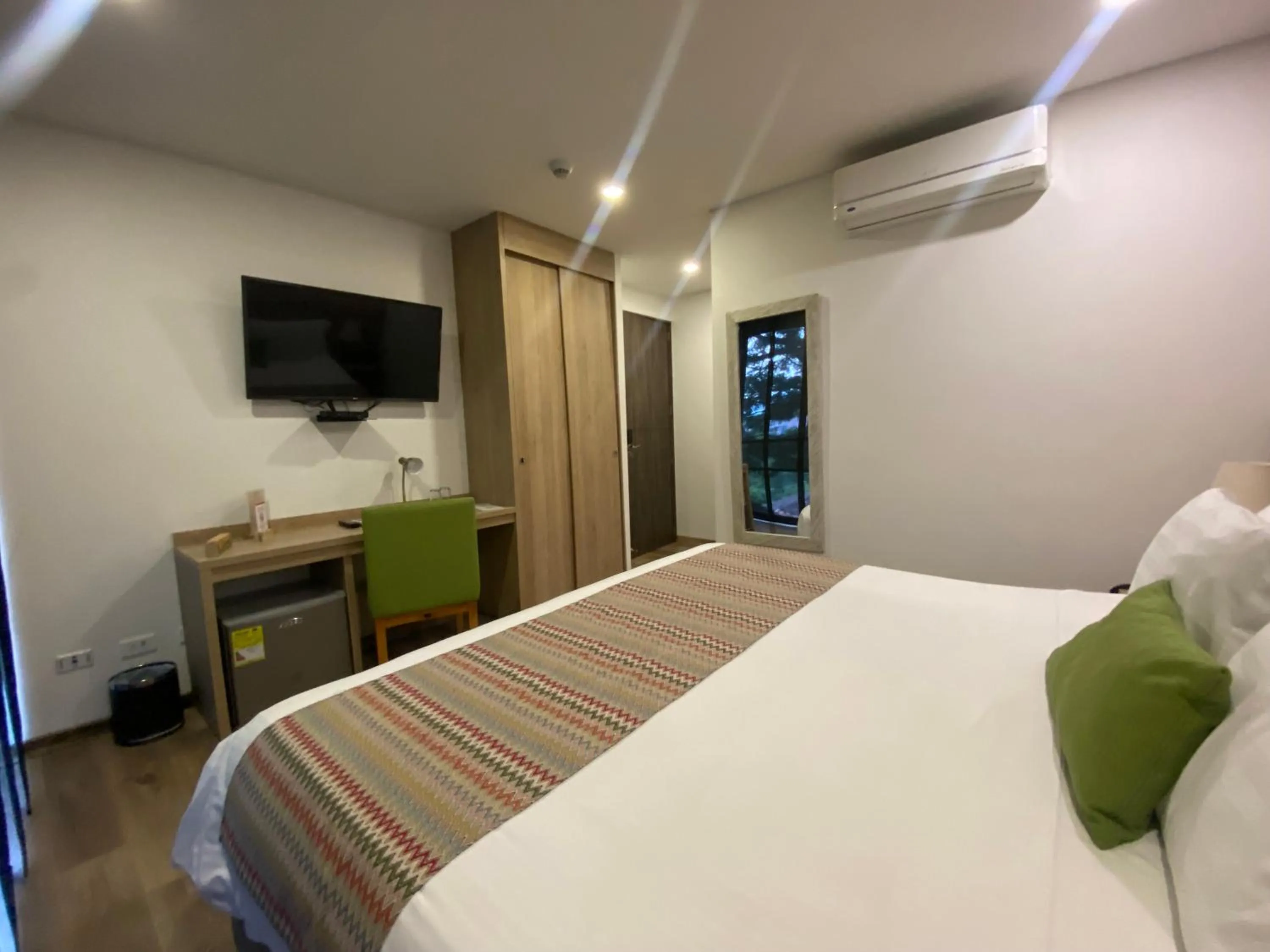 Bed in EcoHub Hotel Medellin