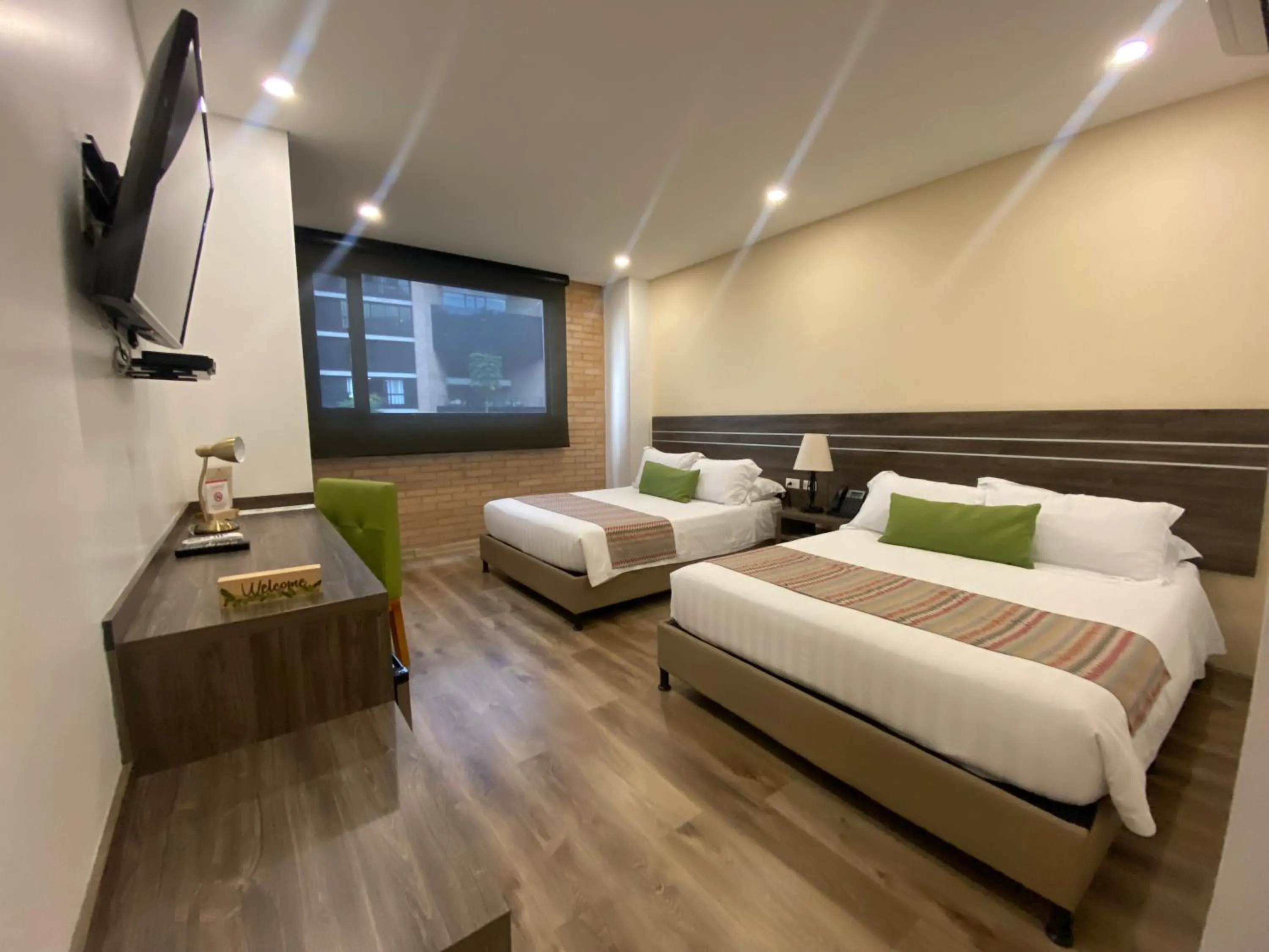 Bed in EcoHub Hotel Medellin