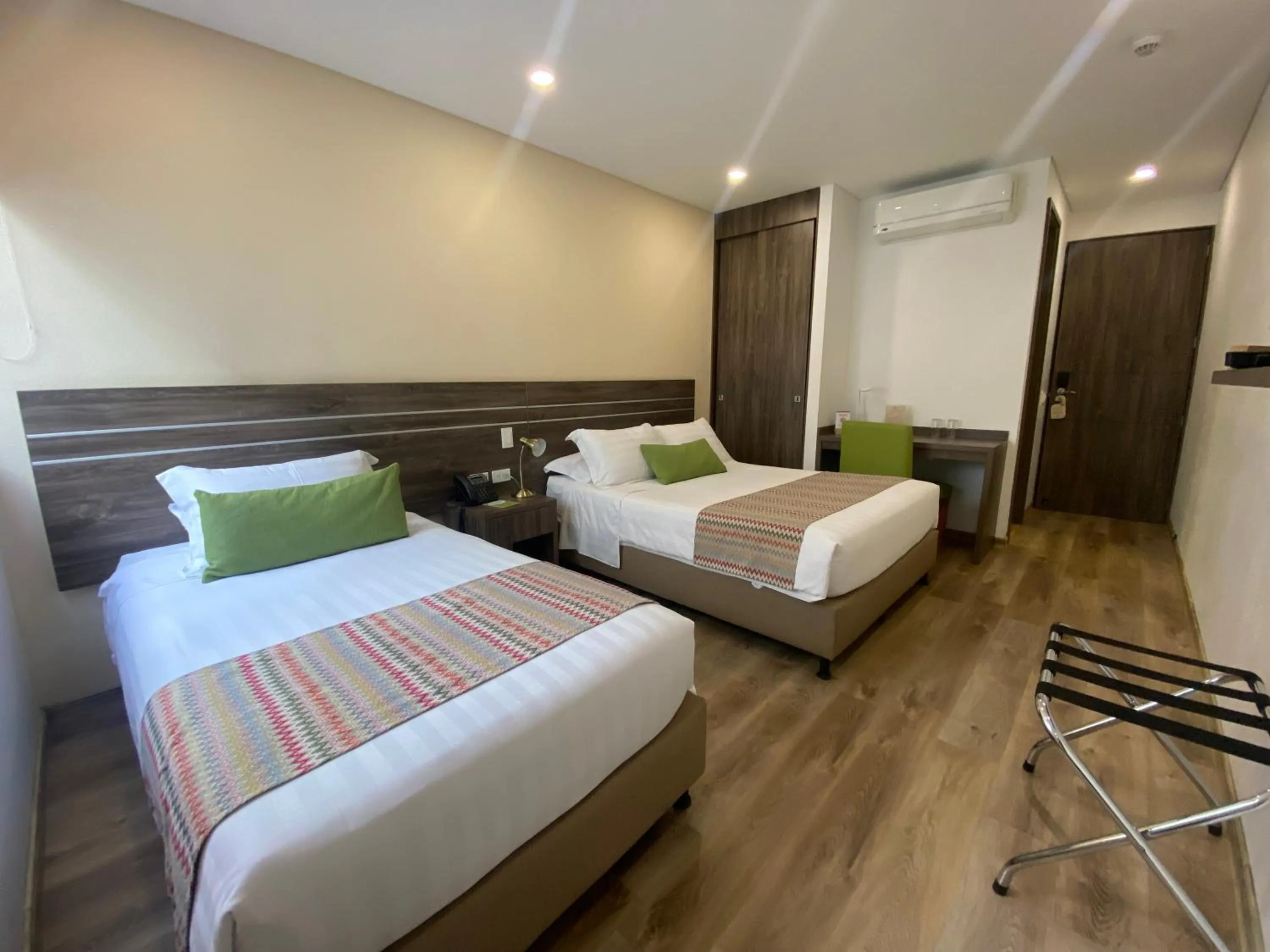 Bed in EcoHub Hotel Medellin