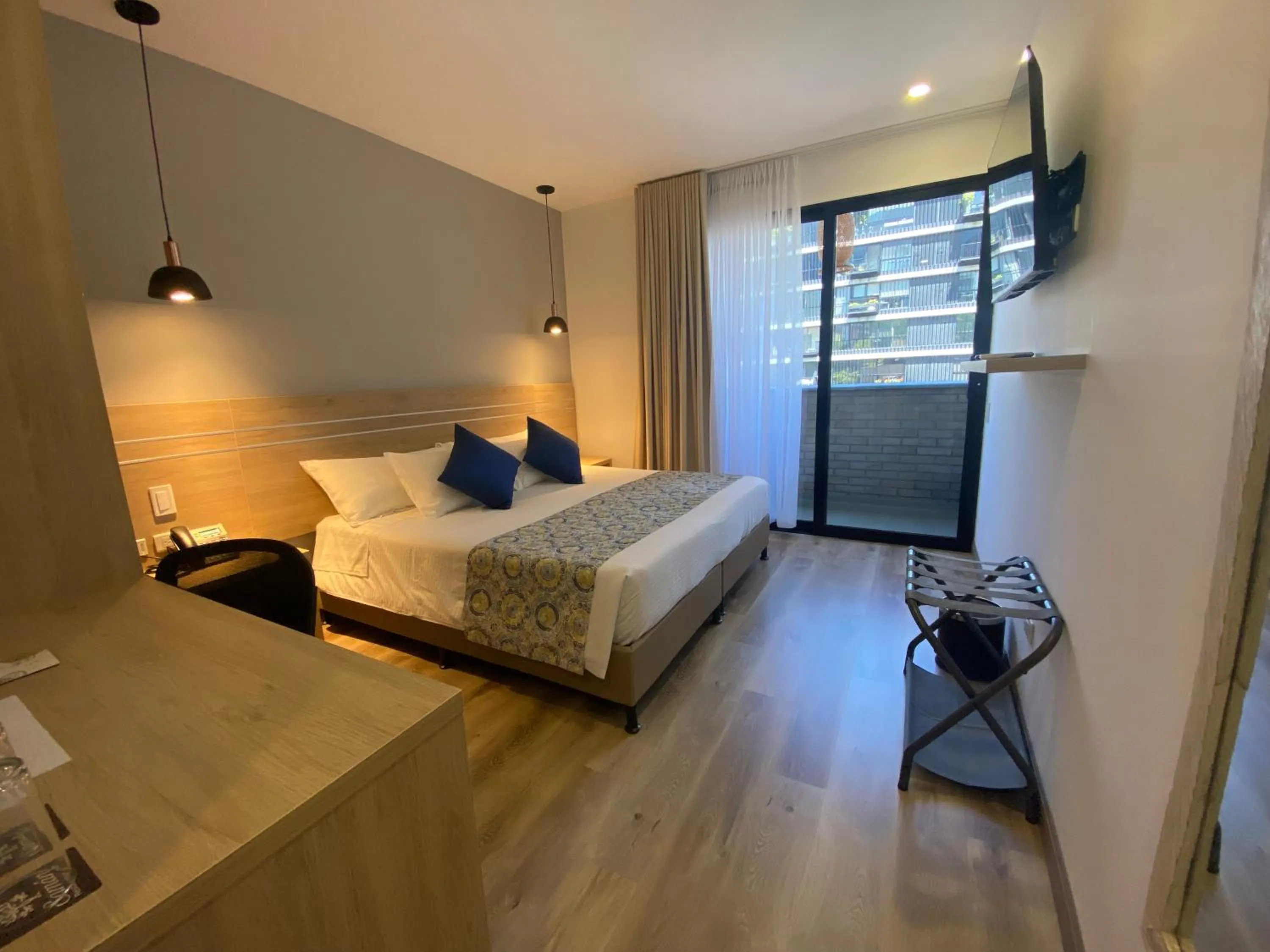 Bed in EcoHub Hotel Medellin
