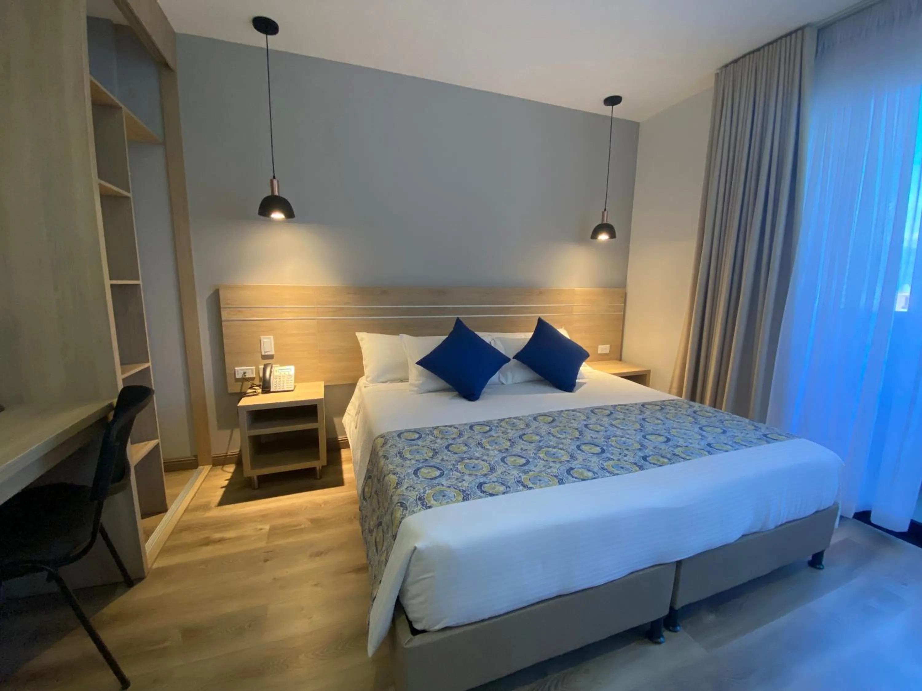 Bed in EcoHub Hotel Medellin