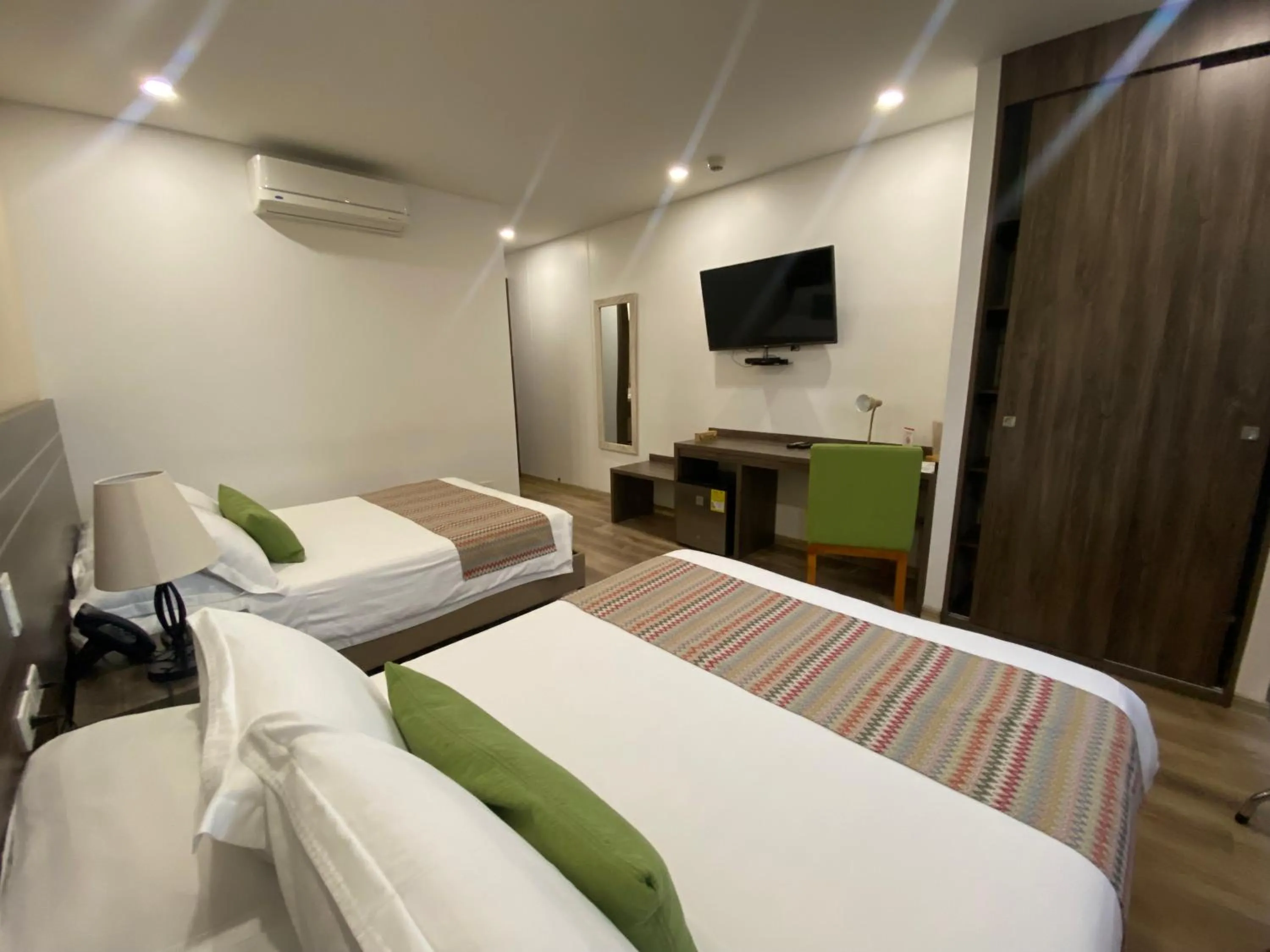 Bed in EcoHub Hotel Medellin