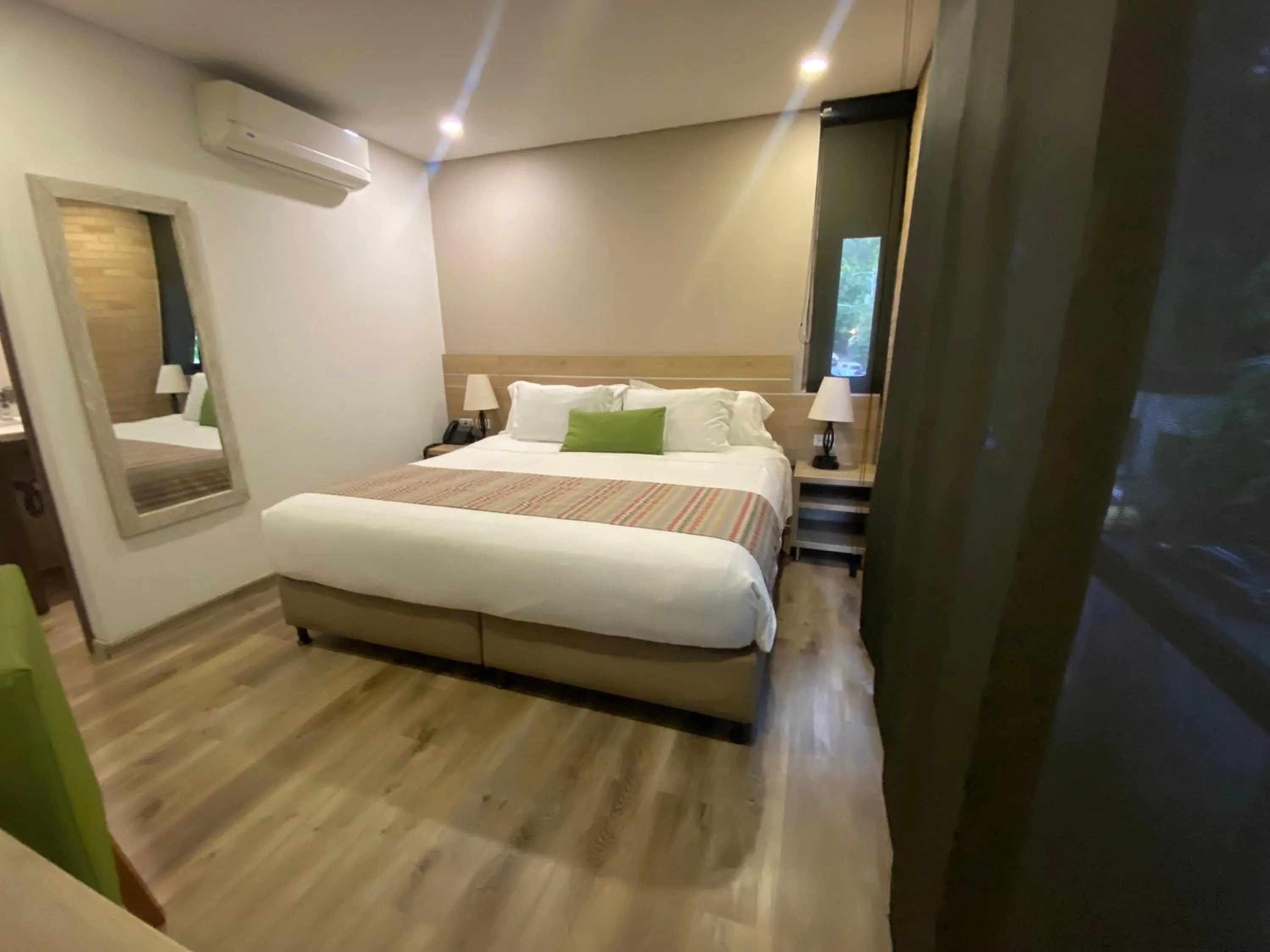 Bed in EcoHub Hotel Medellin