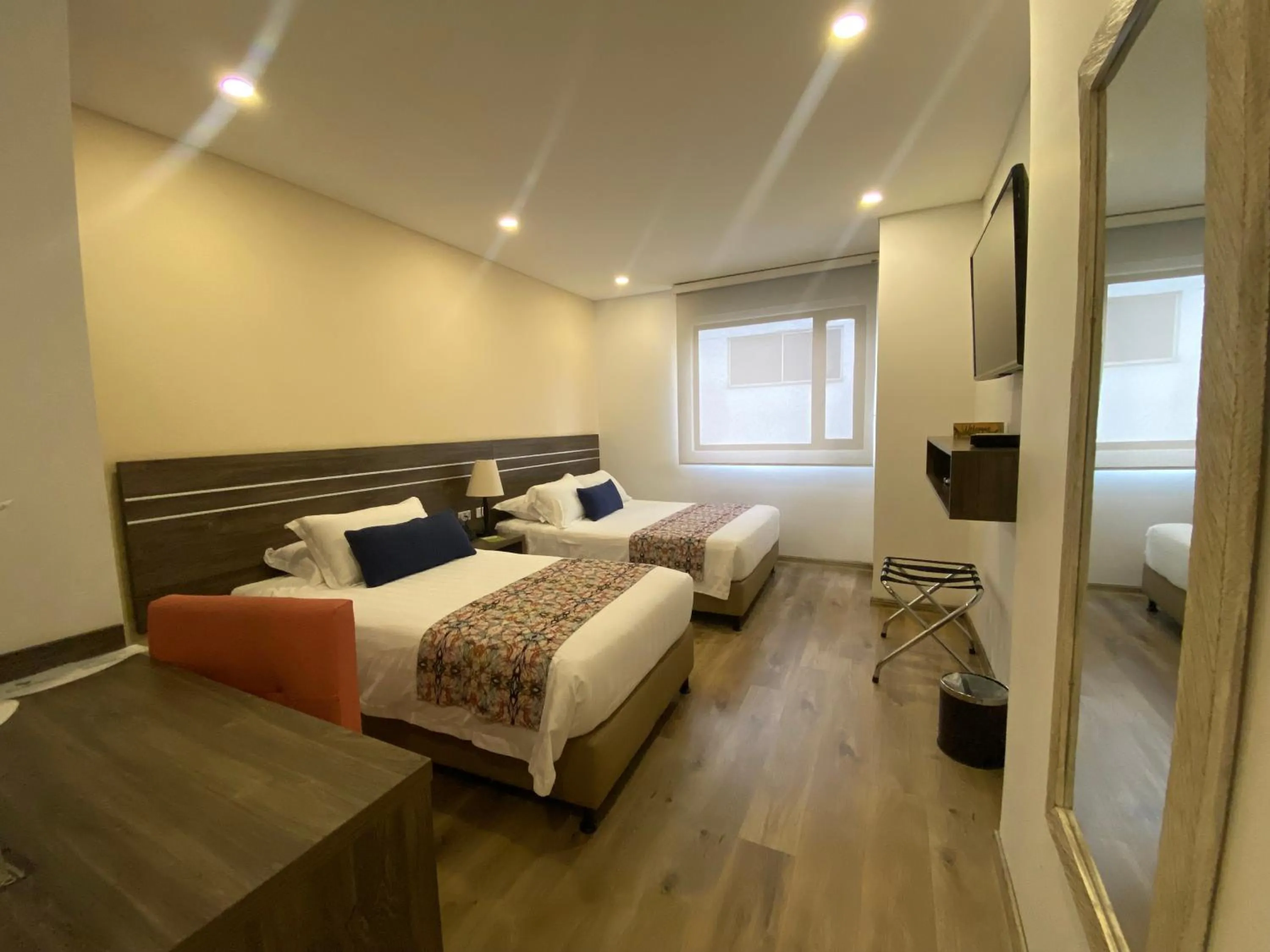 Bed in EcoHub Hotel Medellin