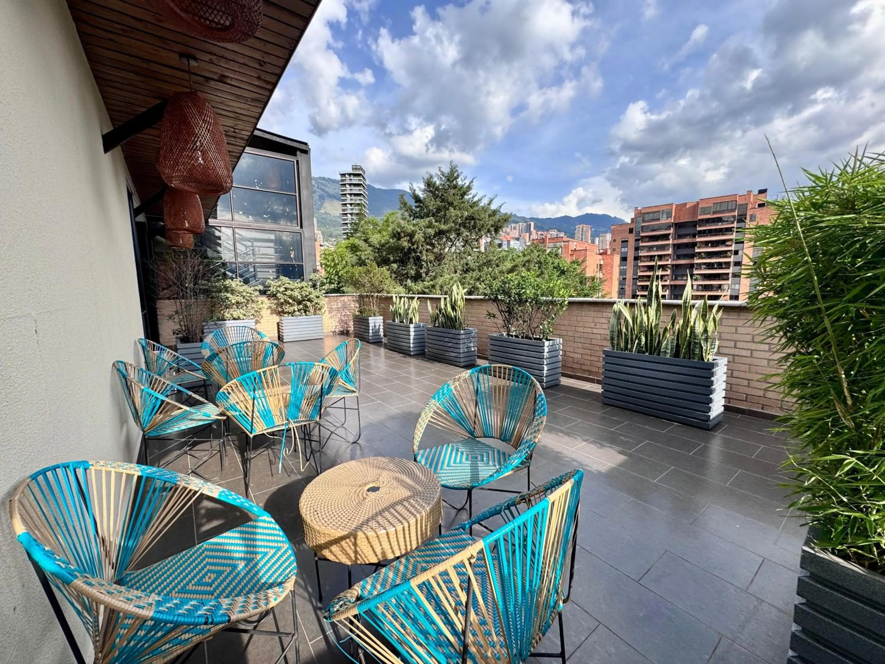 Balcony/Terrace in EcoHub Hotel Medellin