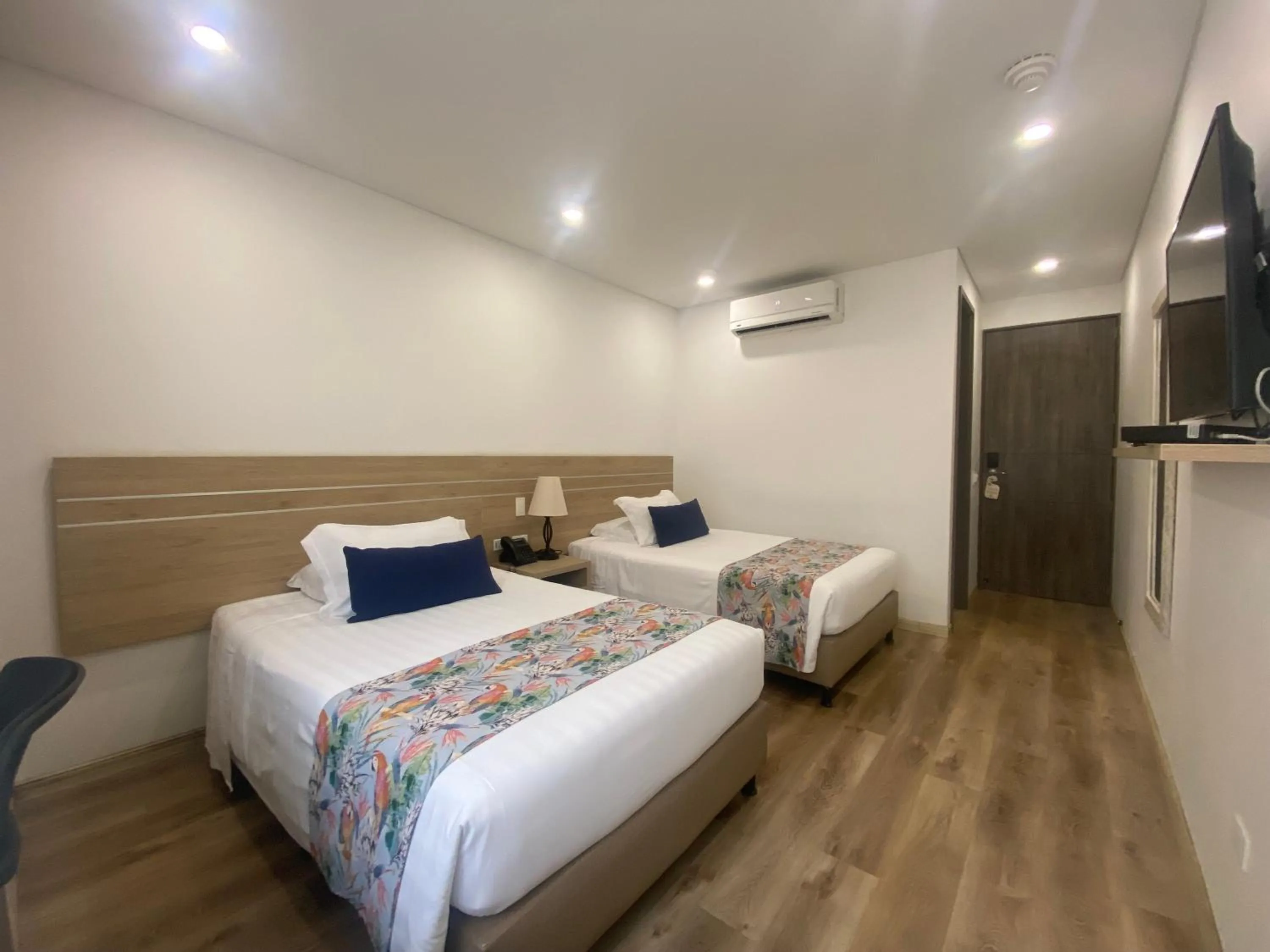 Bed in EcoHub Hotel Medellin