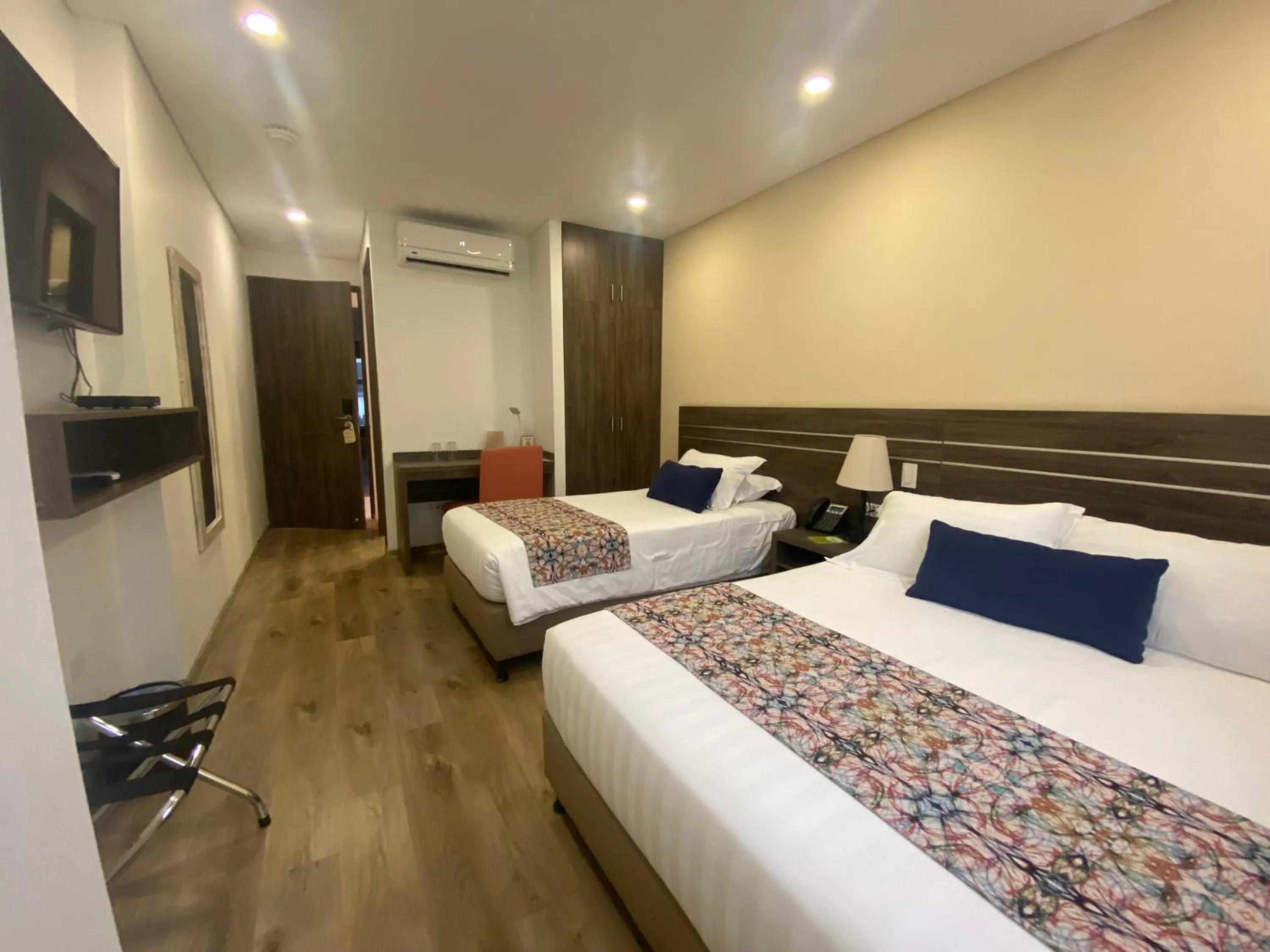 Bed in EcoHub Hotel Medellin