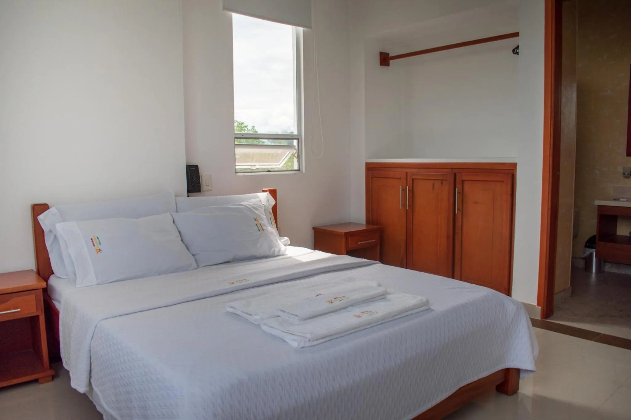 Bed in Hotel Rio Humadea