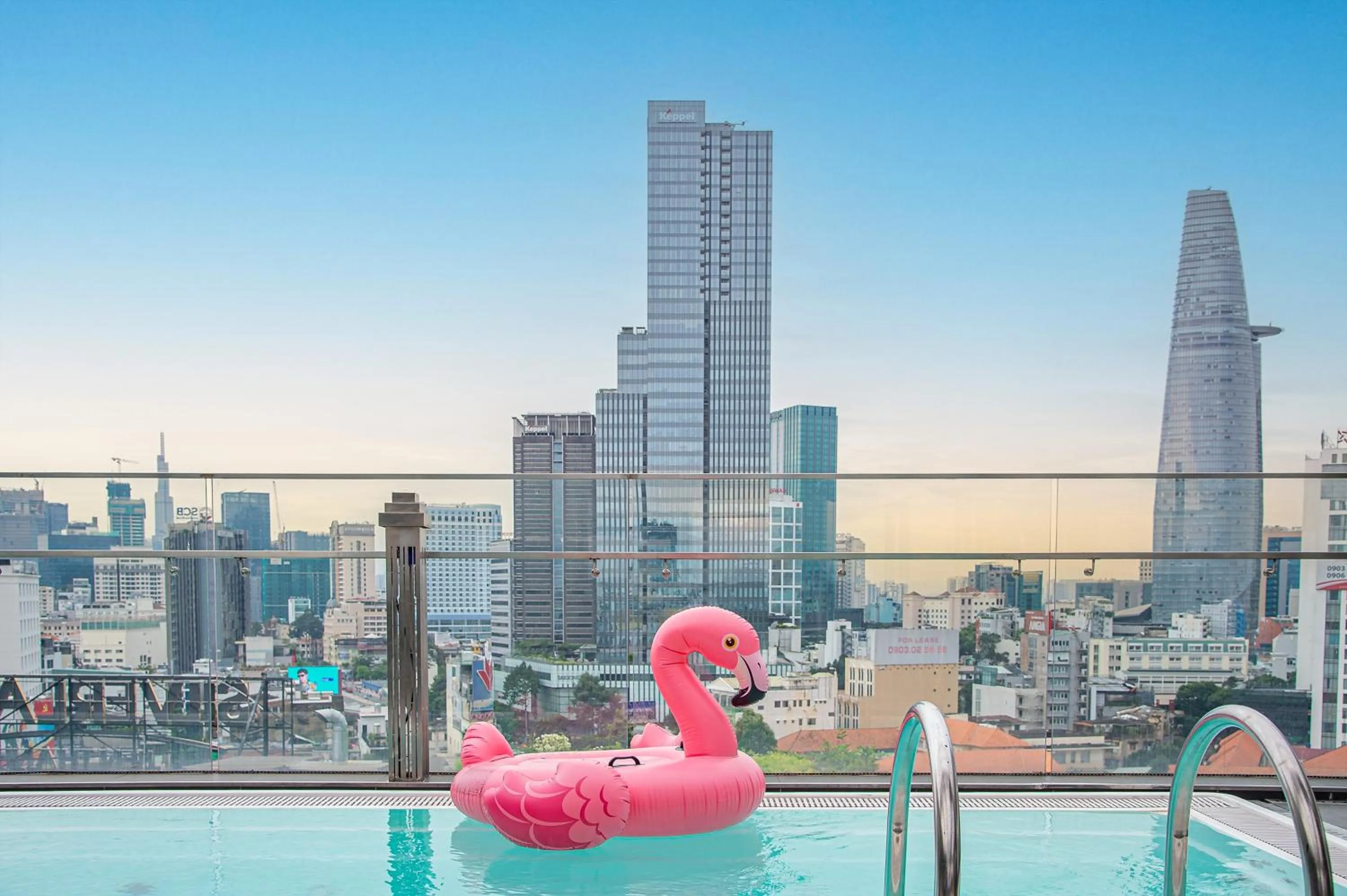 Swimming pool in Winsuites Saigon Hotel