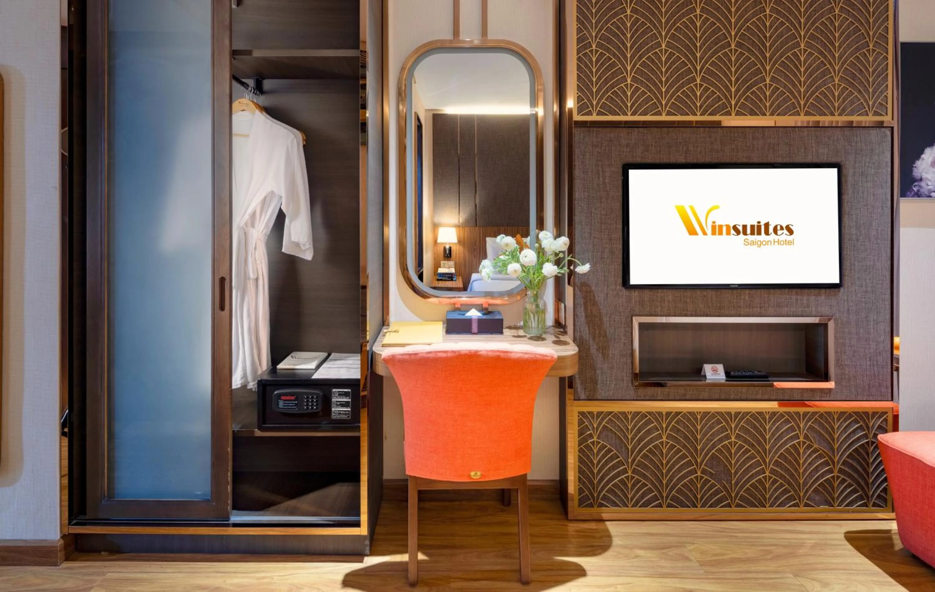Bedroom in Winsuites Saigon Hotel