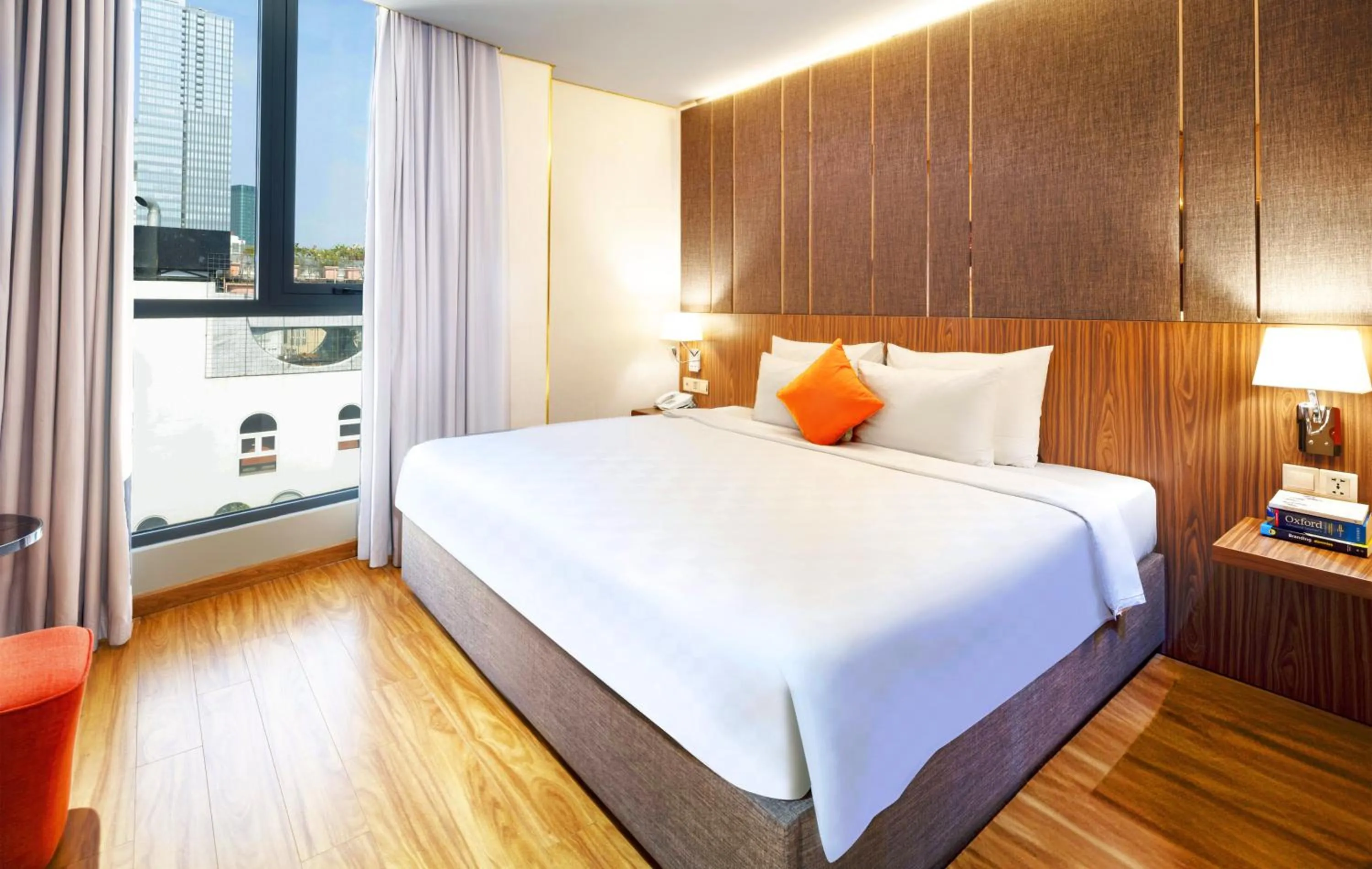 Bedroom, Bed in Winsuites Saigon Hotel