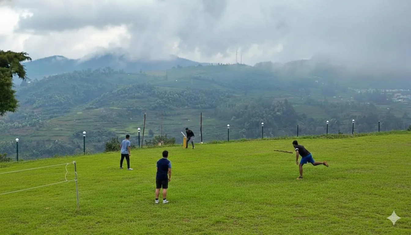 People in The Bowers Chalet Private Campfire & Lawn BBQ, WIFI, Breakfast Hill Top 360 degree view