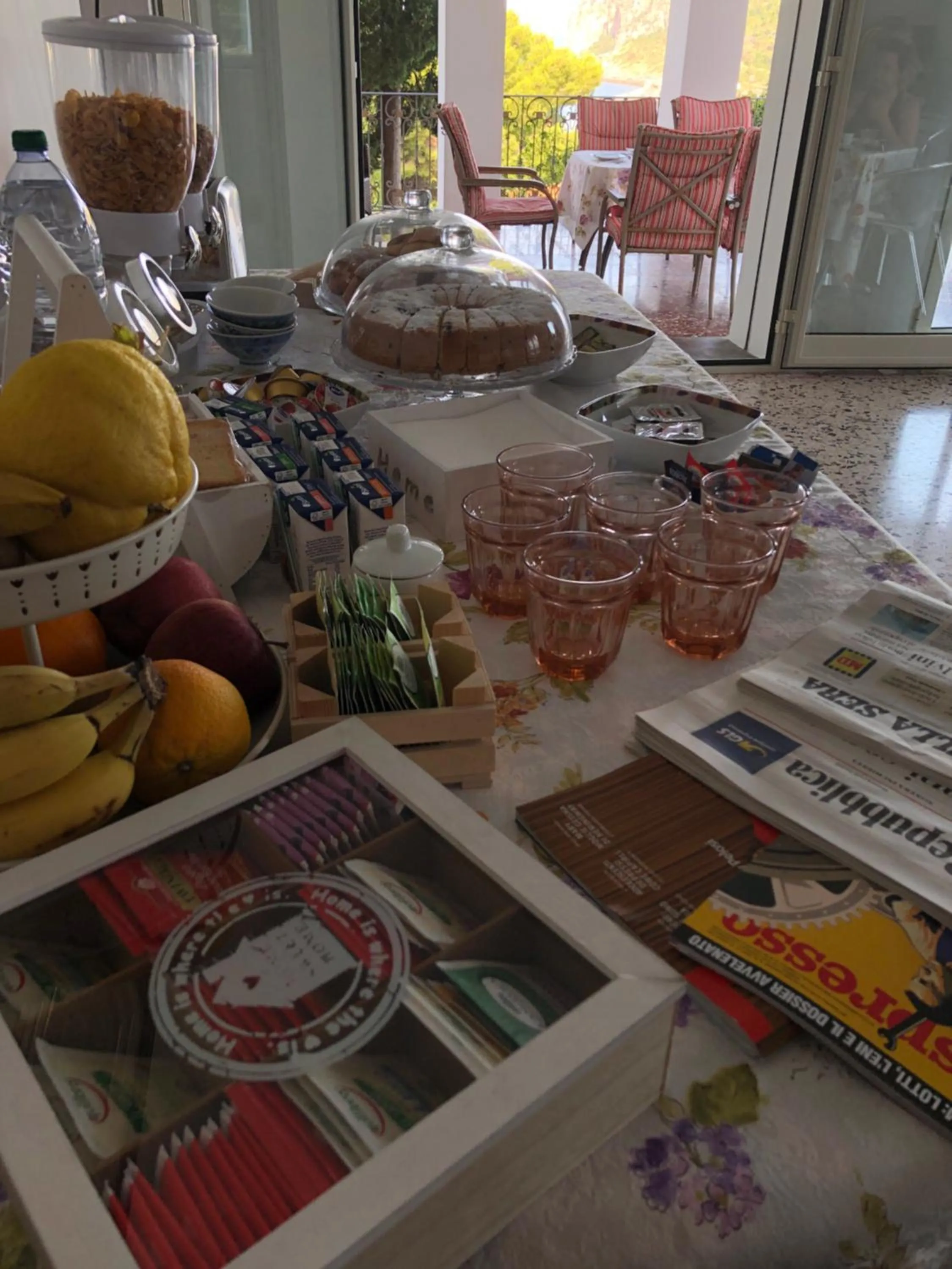 Food close-up in Villa Nappi Bed & Breakfast