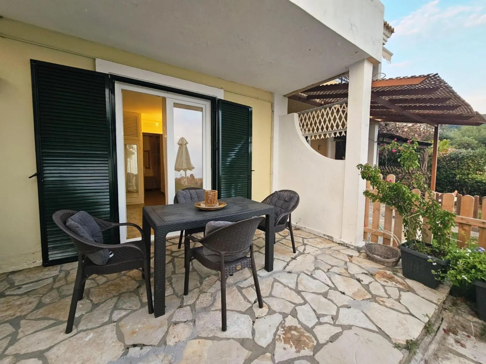 Patio in Corfu Glyfada Menigos Resort 24