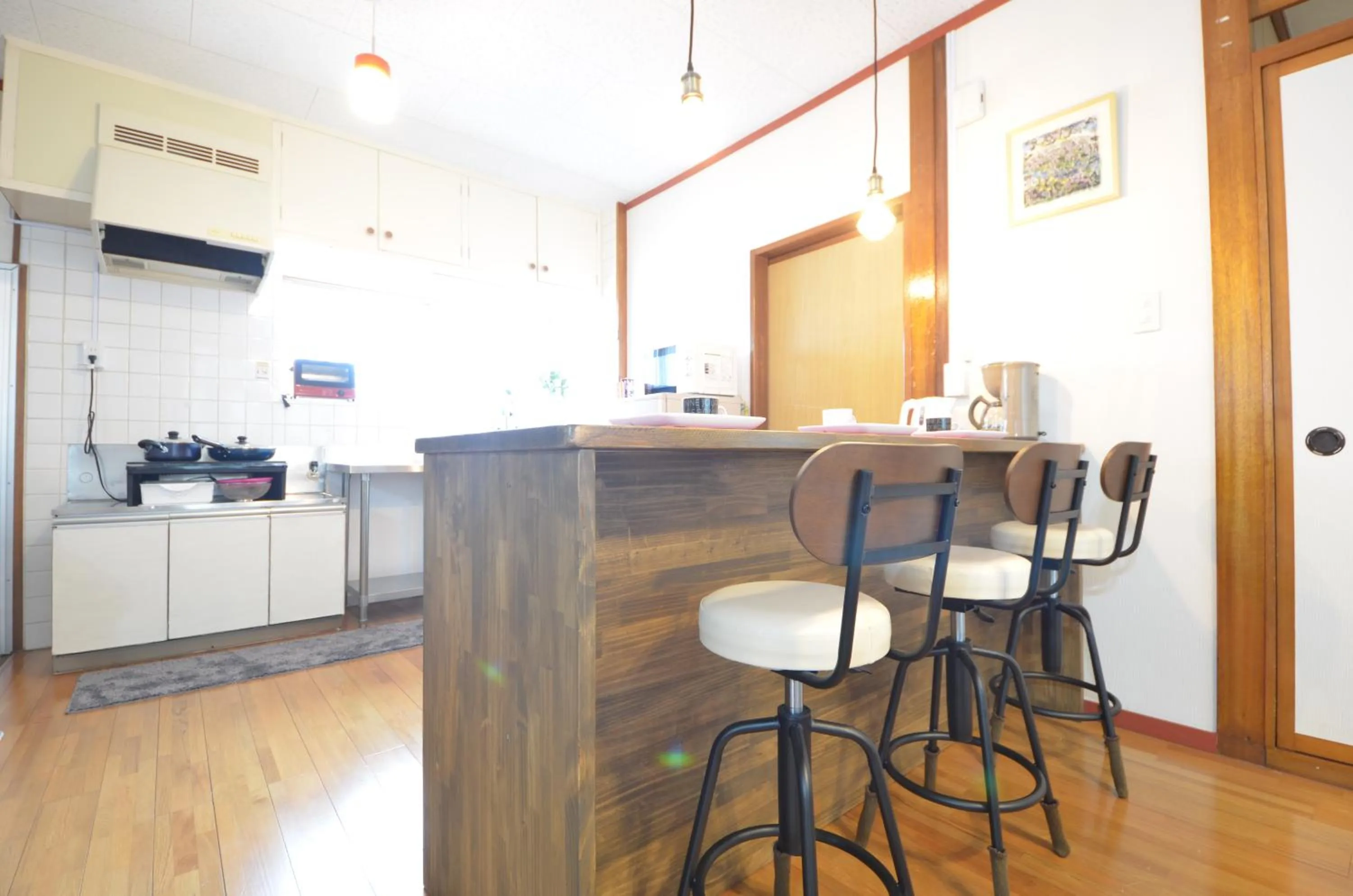 Kitchen or kitchenette in Sobe House in Yomitanson