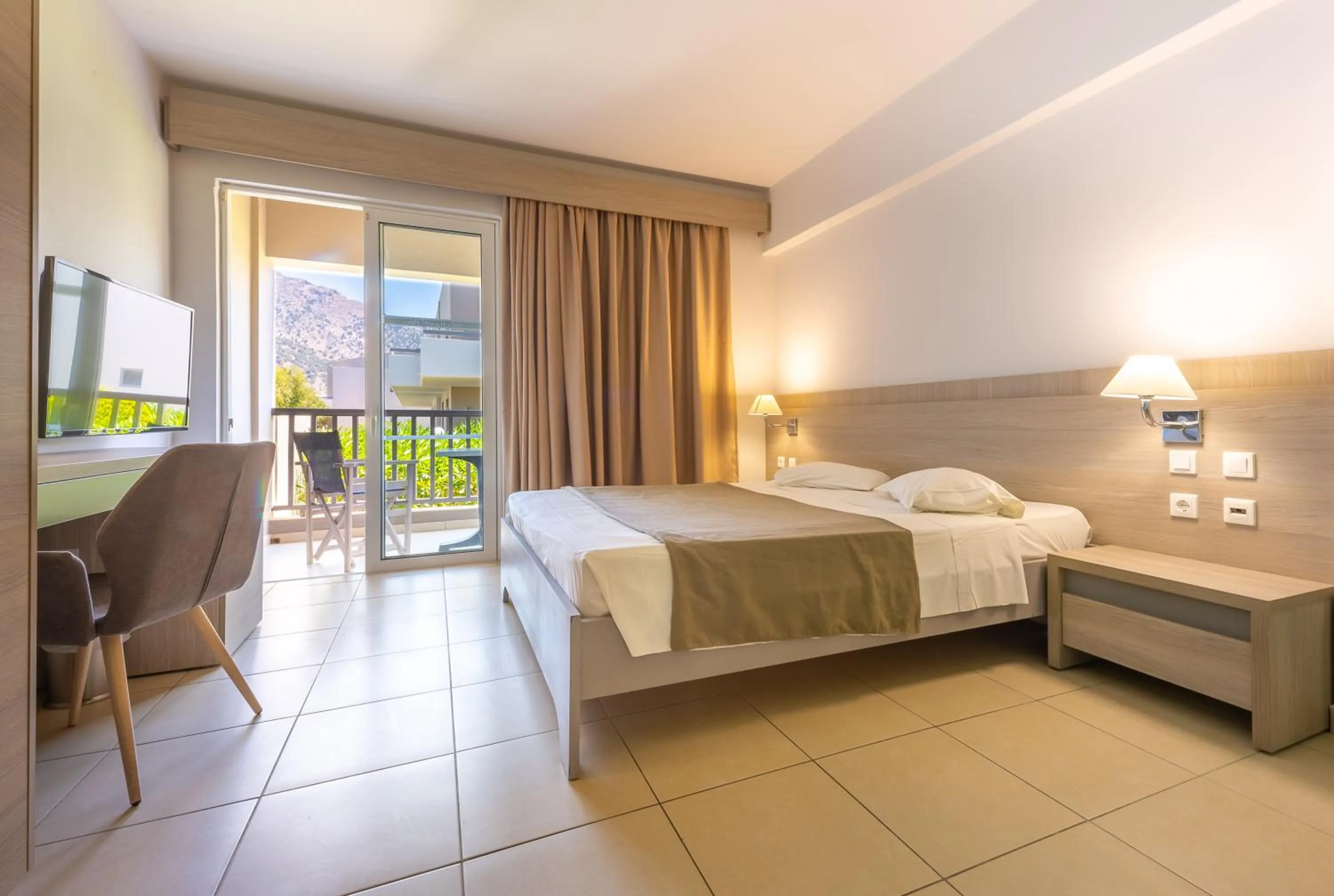 Bedroom, Bed in Akti Beach Club