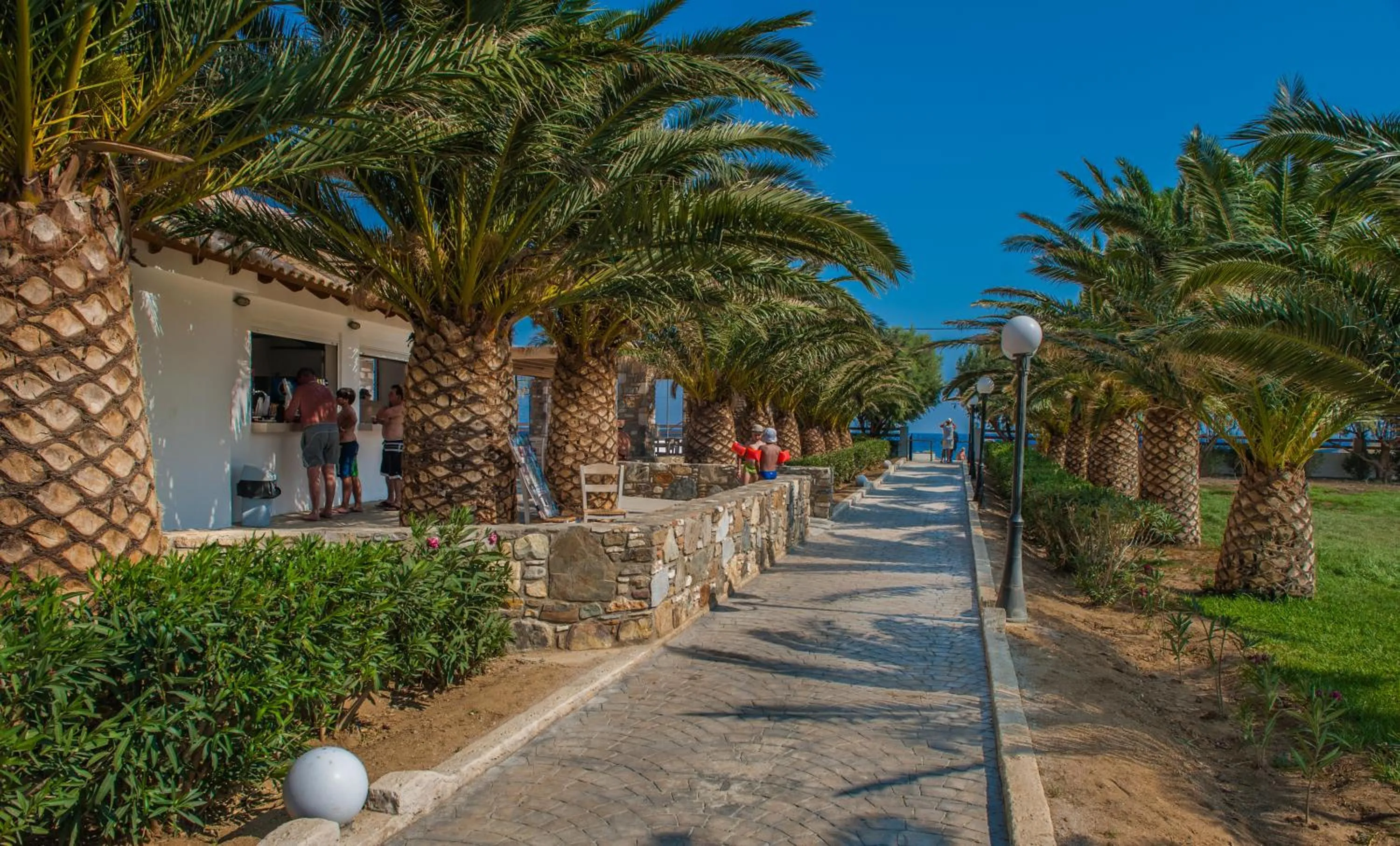 Patio in Akti Beach Club