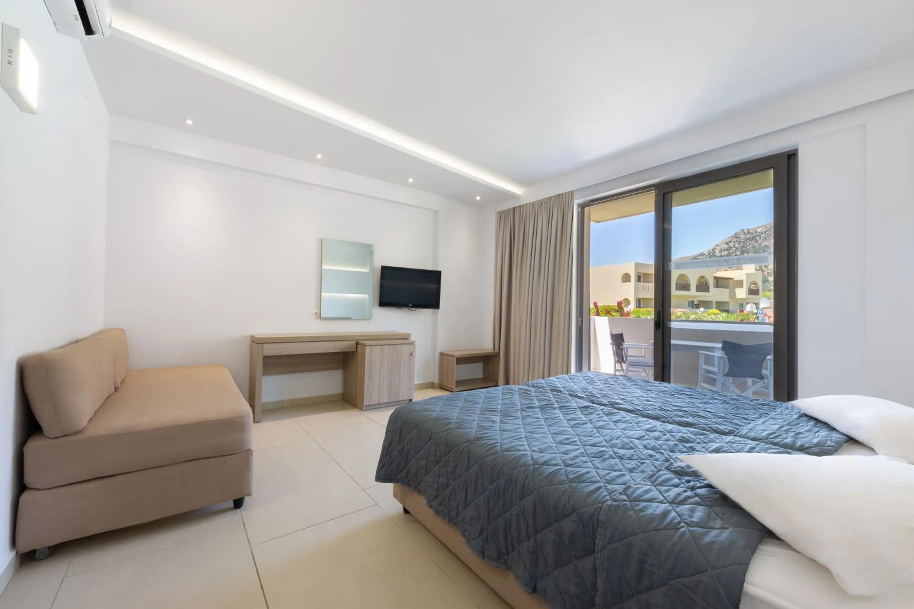 Bed in Akti Beach Club