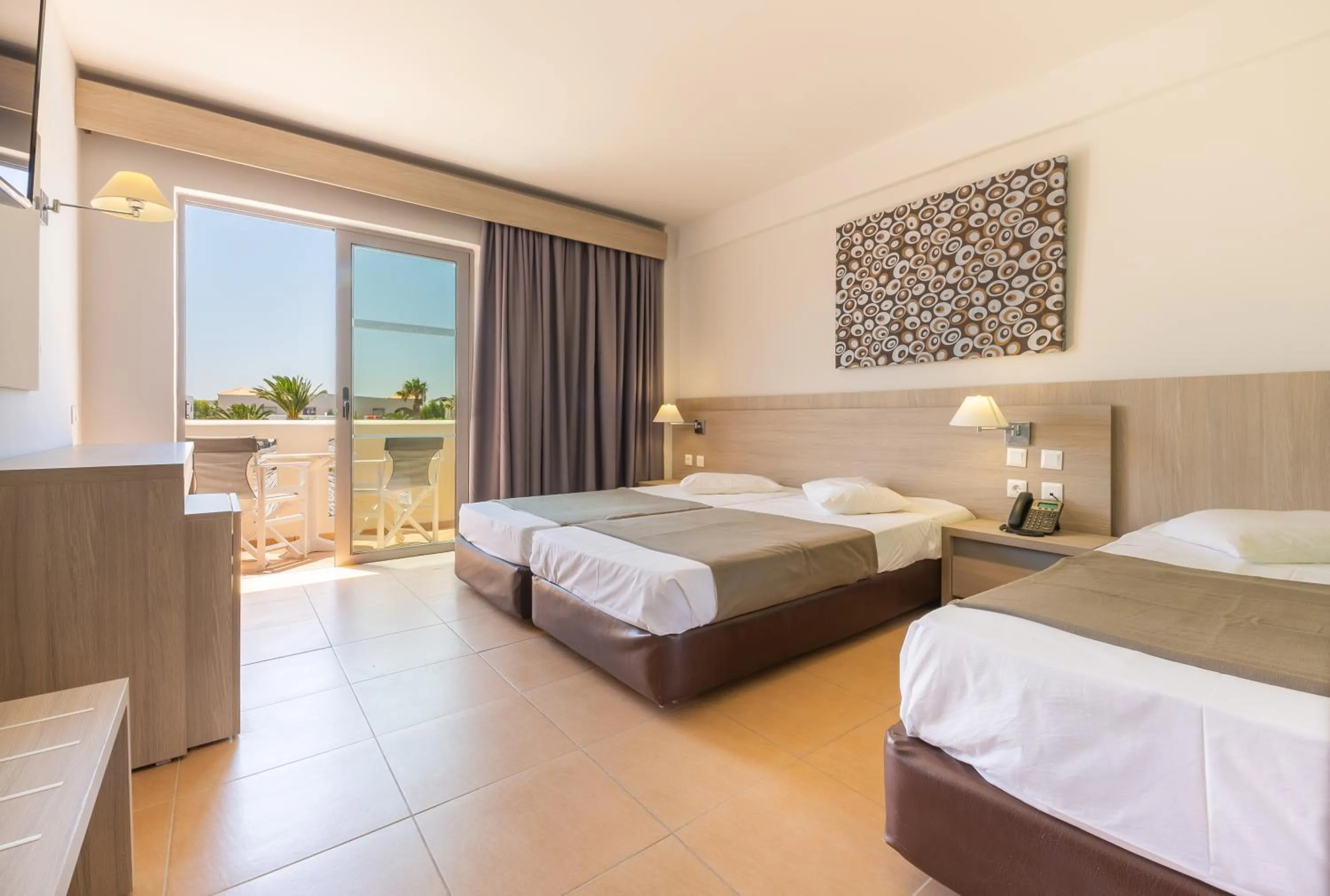 Bed in Akti Beach Club