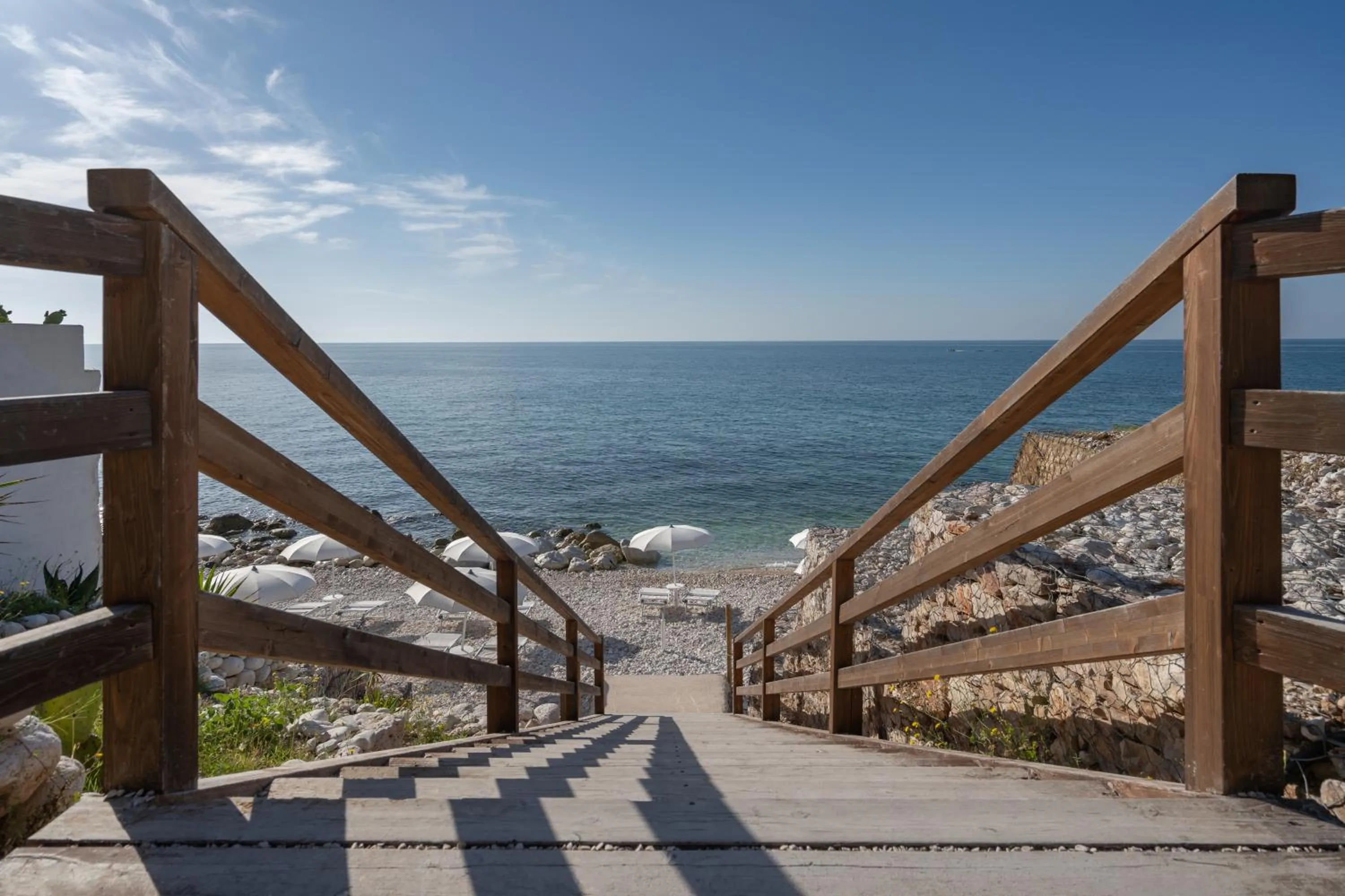 Beach in La Casa E Il Mare, Private Bay Hotel