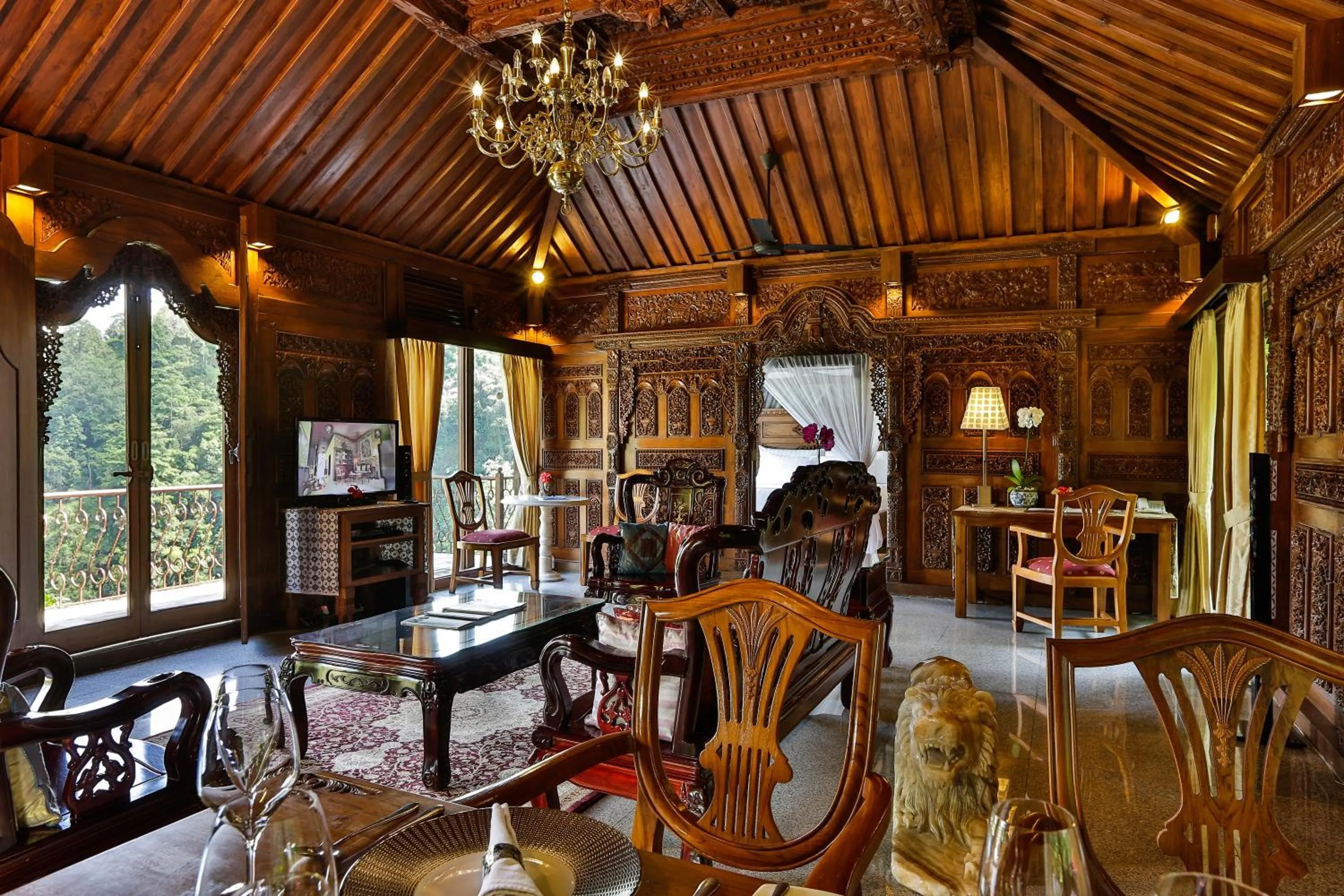 Living room in Ayung Resort Ubud