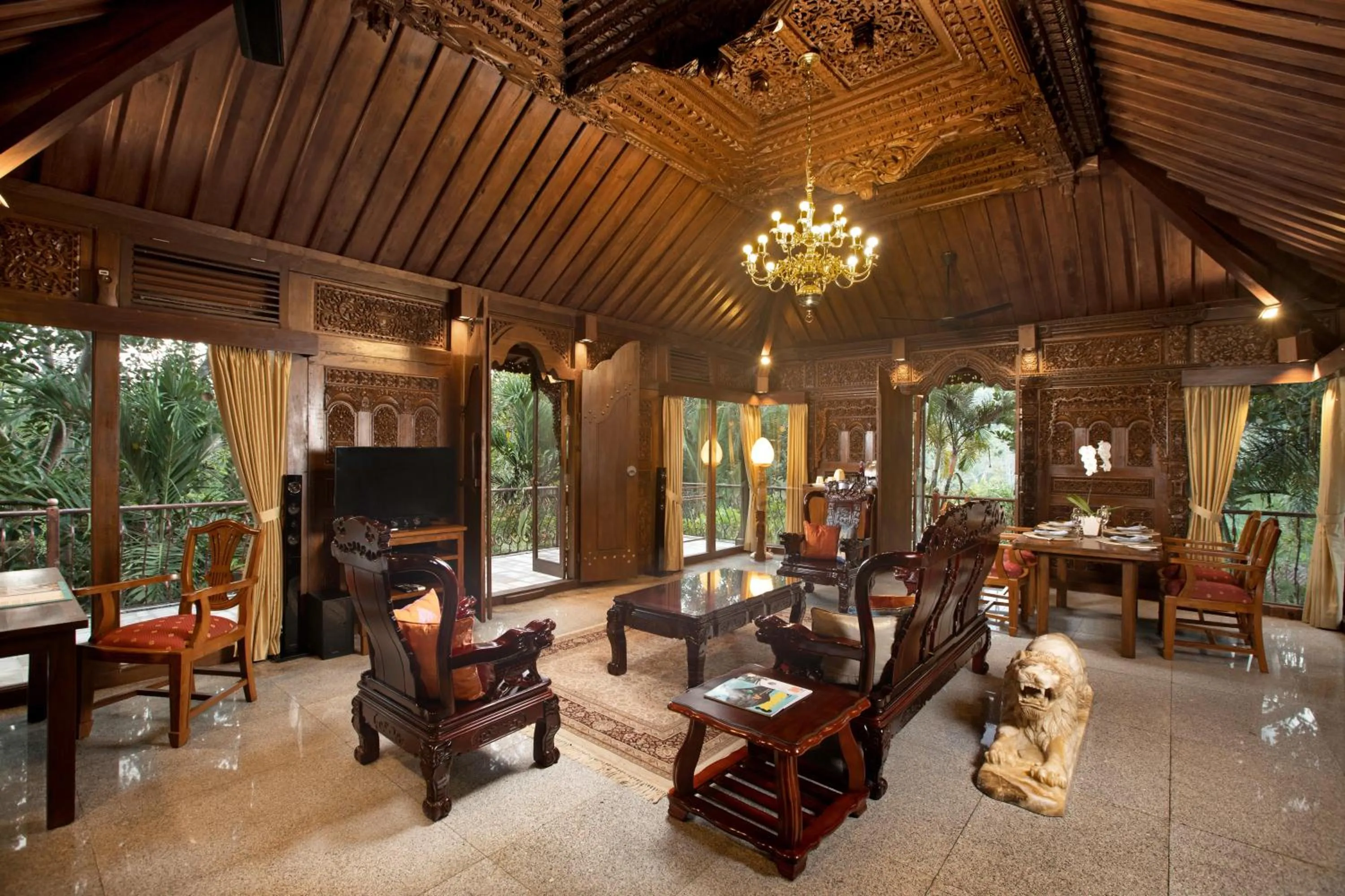 Living room in Ayung Resort Ubud