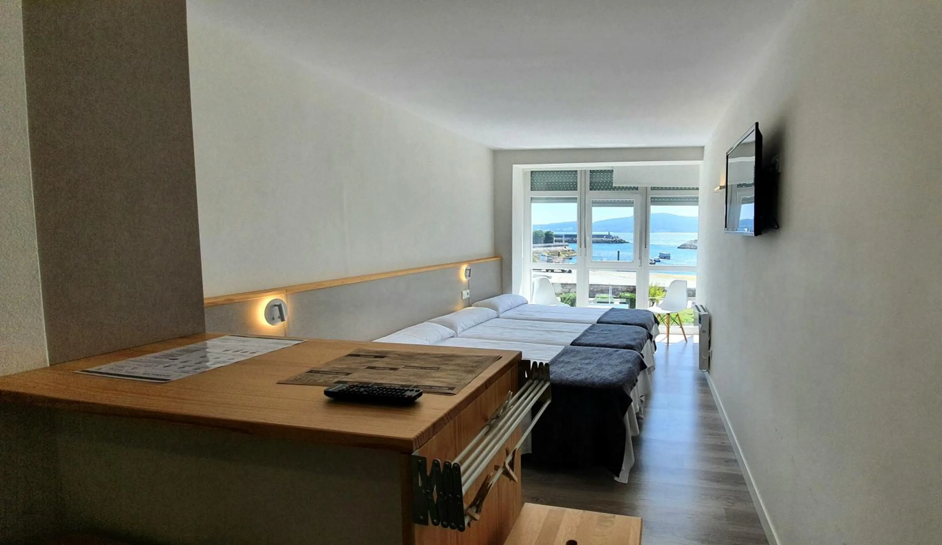 Bed in Apartamentos Costa da Morte Muxia