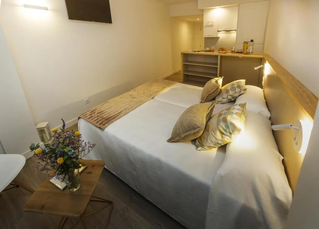 Bed in Apartamentos Costa da Morte Muxia