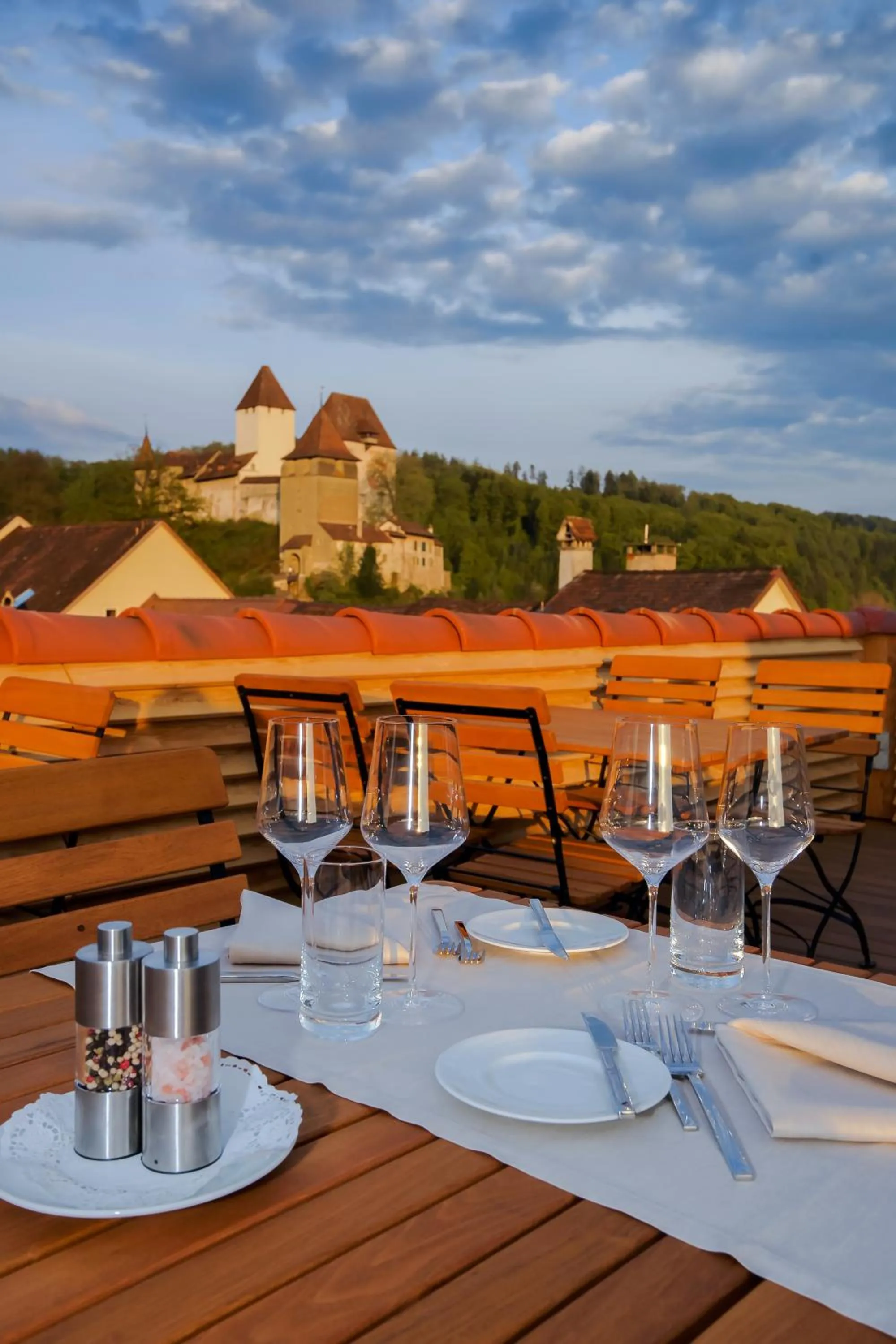 Balcony/Terrace in Boutique Hotel - Restaurant Orchidee