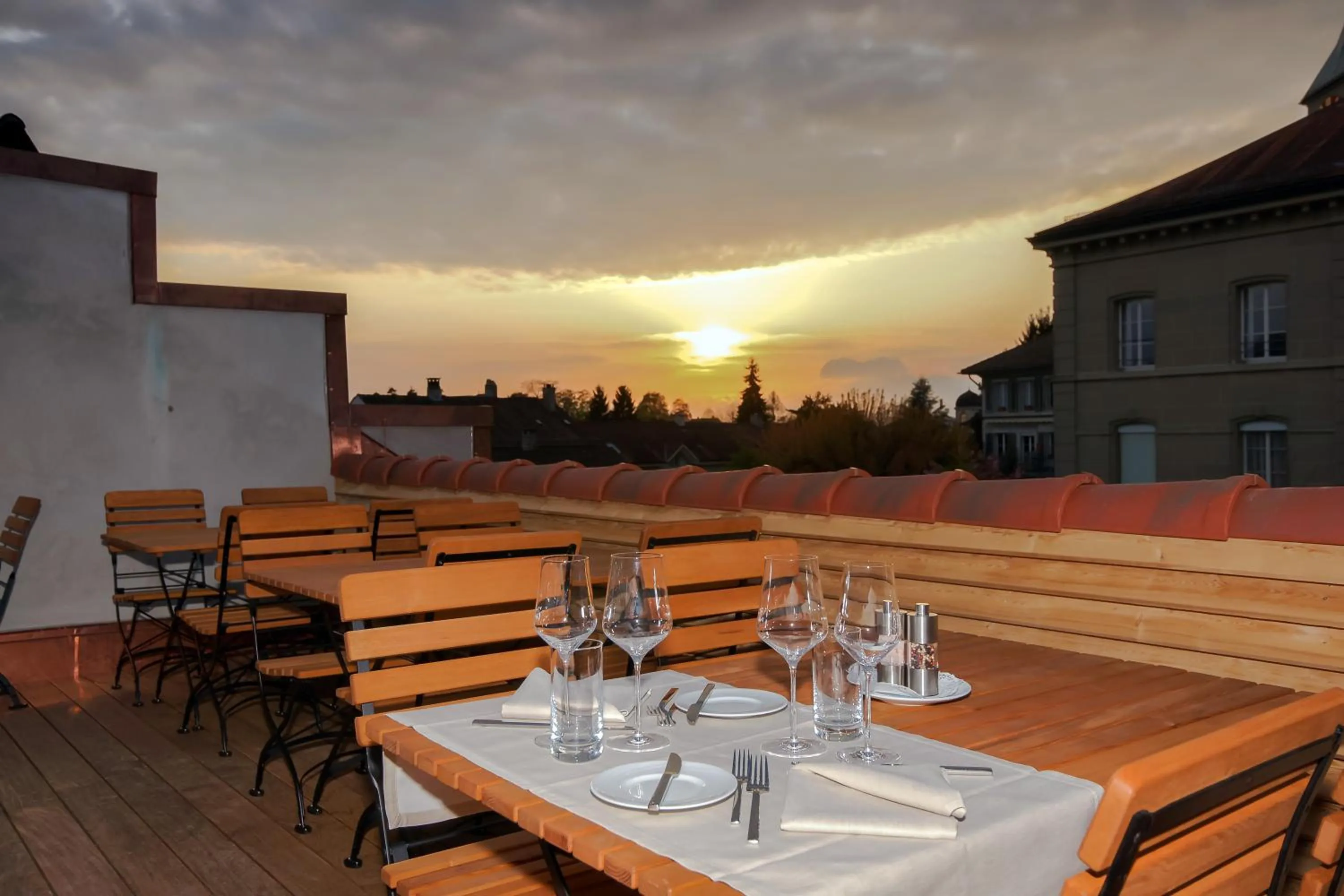 Balcony/Terrace in Boutique Hotel - Restaurant Orchidee