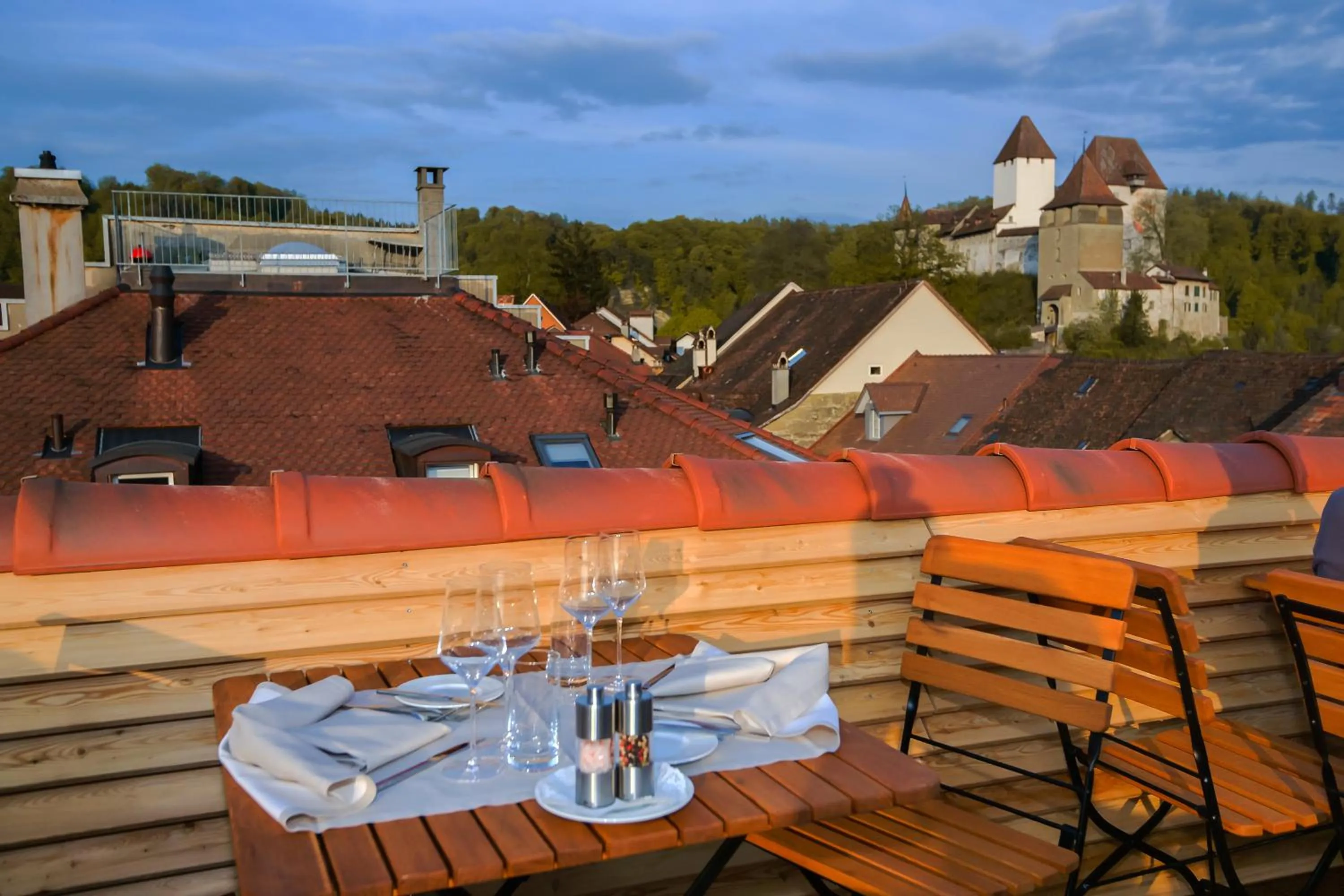 Balcony/Terrace in Boutique Hotel - Restaurant Orchidee
