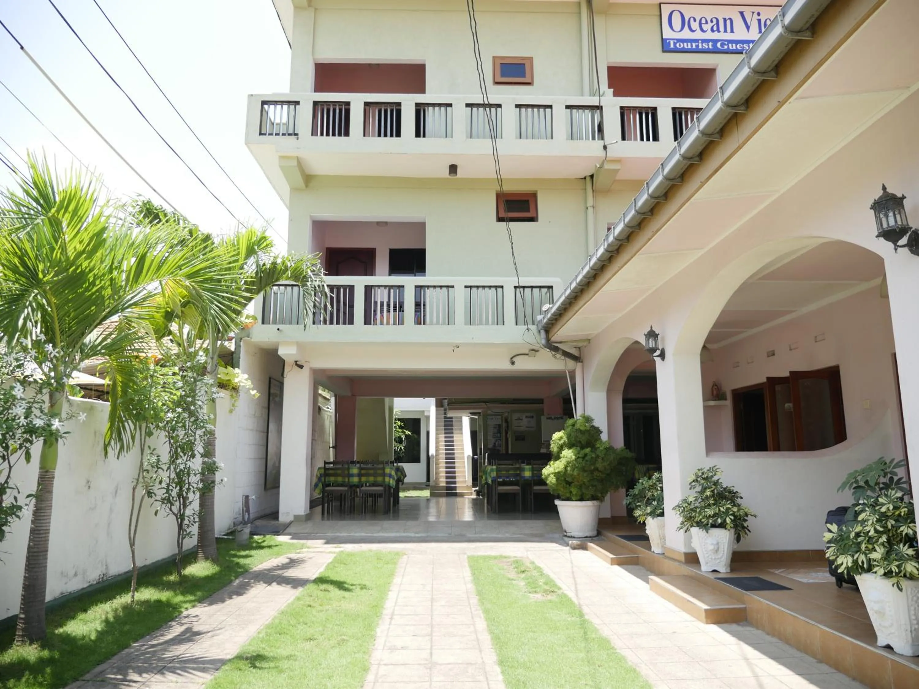 On site in Ocean View tourist guest house at Negombo beach near the airport