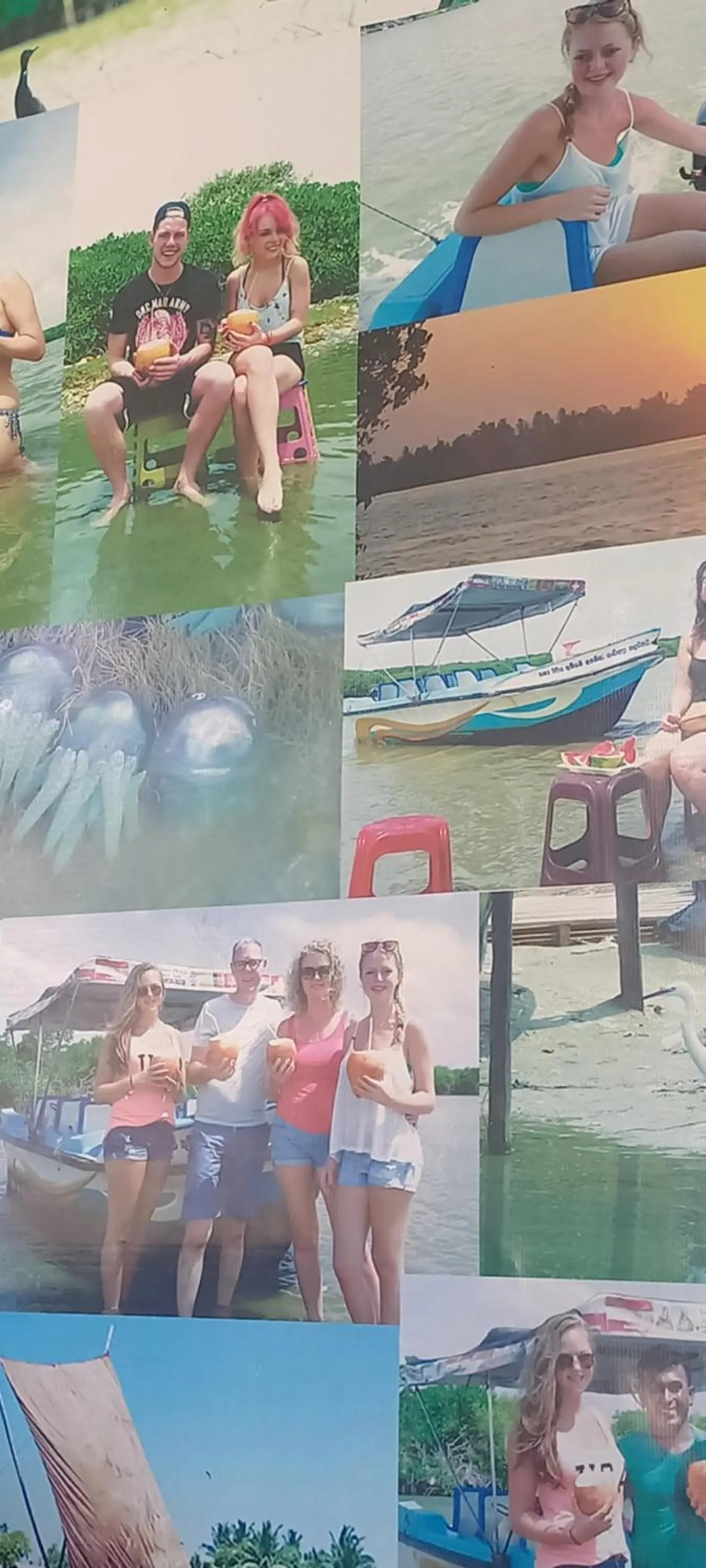 People in Ocean View tourist guest house at Negombo beach near the airport