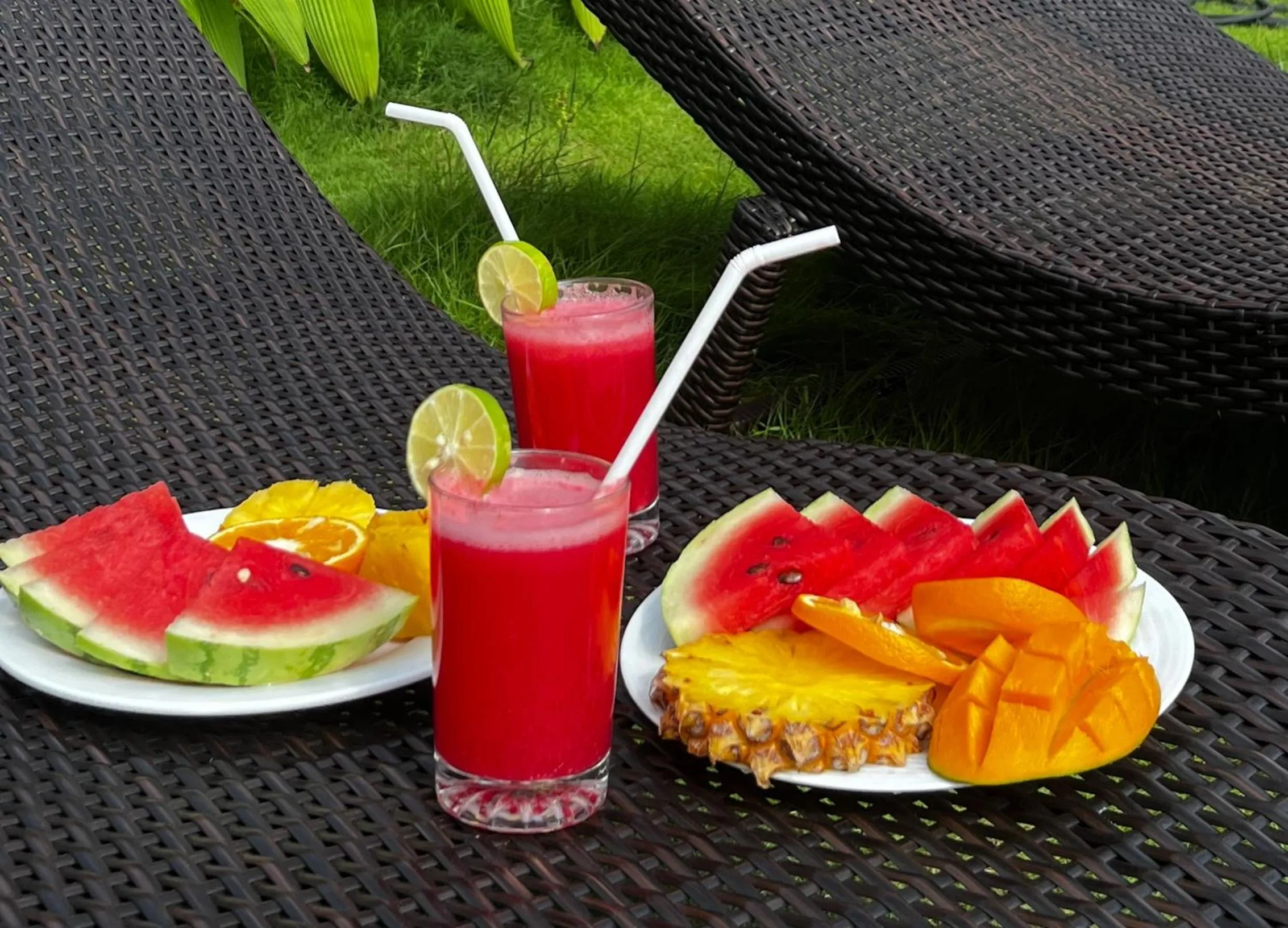 Continental breakfast in Ocean View tourist guest house at Negombo beach near the airport