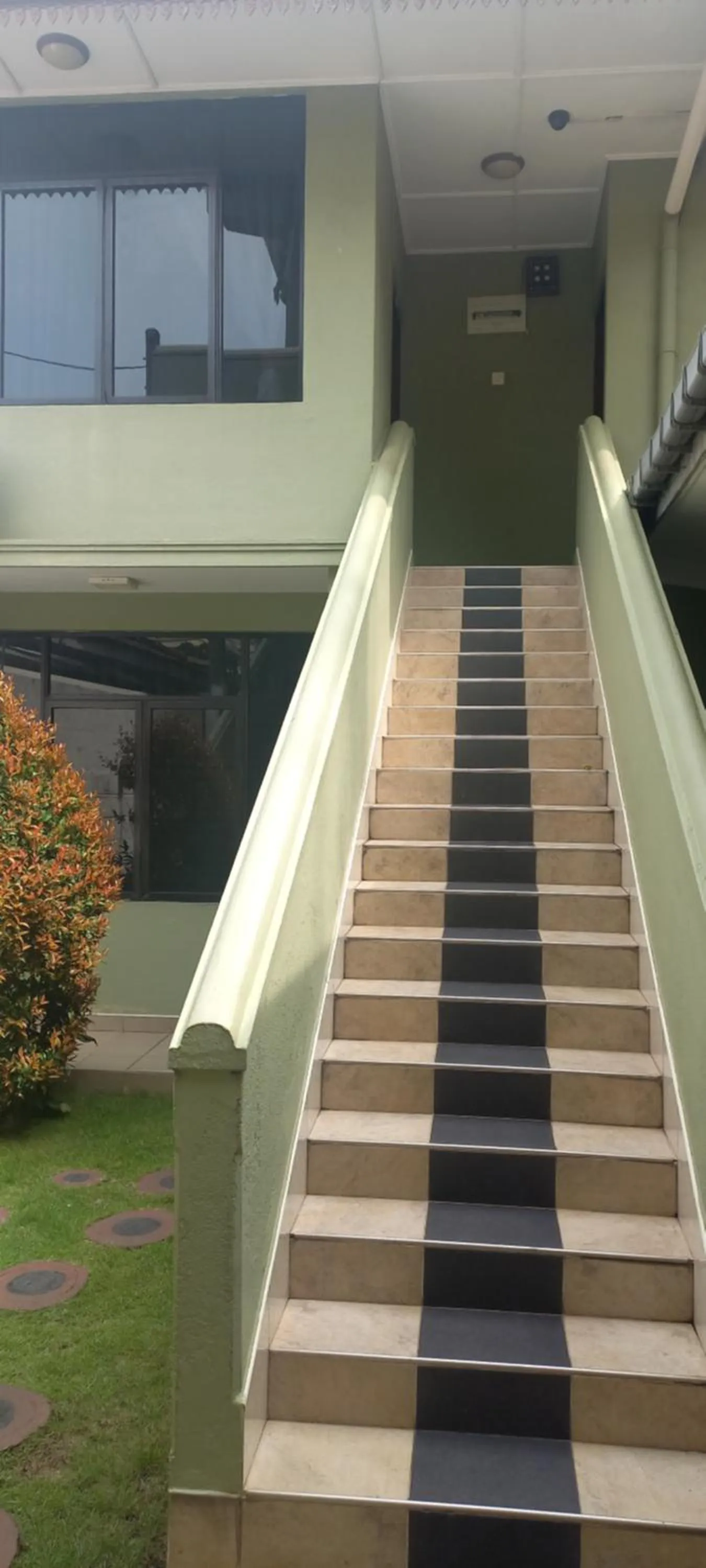 Property building in Ocean View tourist guest house at Negombo beach near the airport