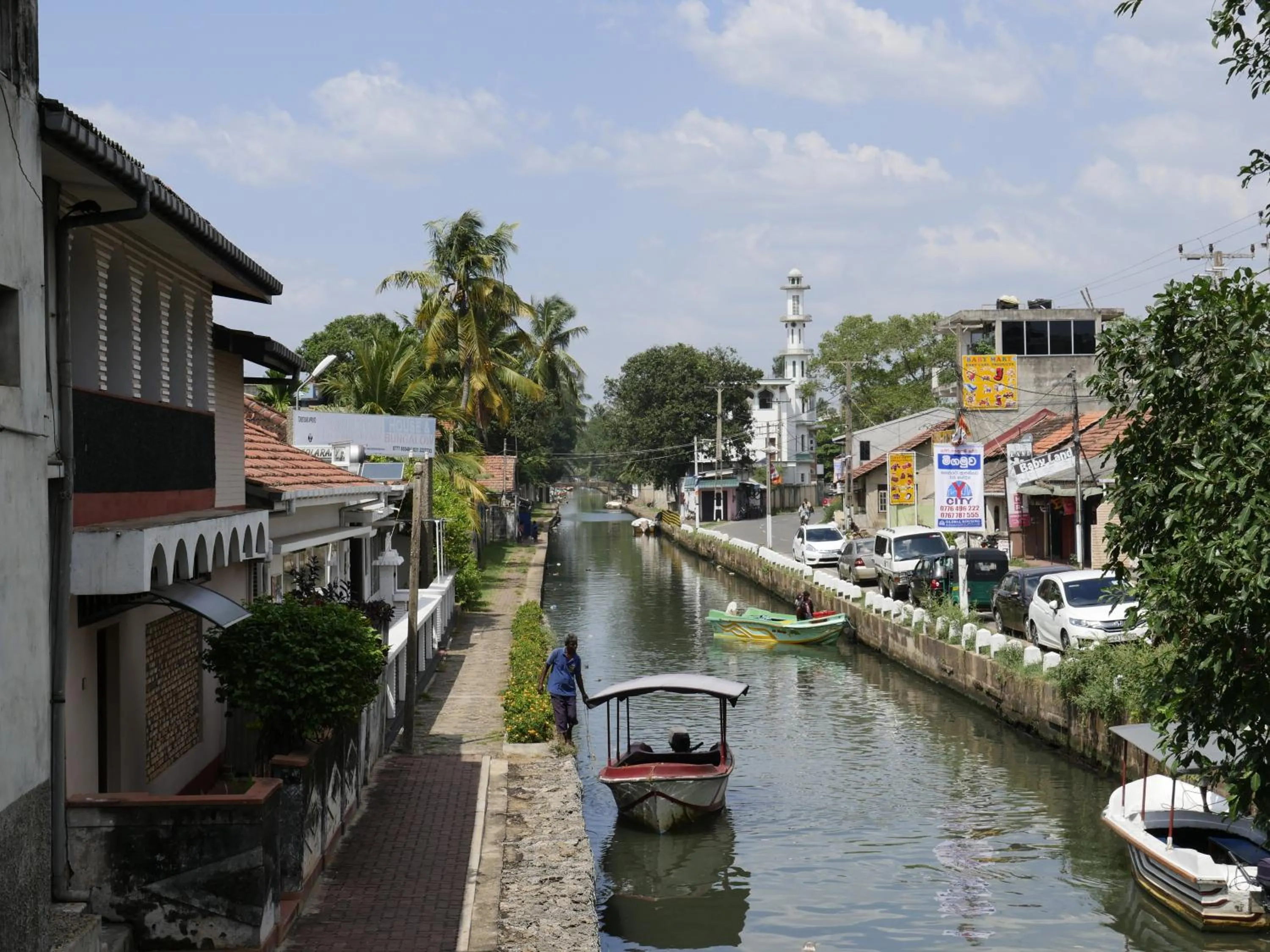 Location in Ocean View tourist guest house at Negombo beach near the airport
