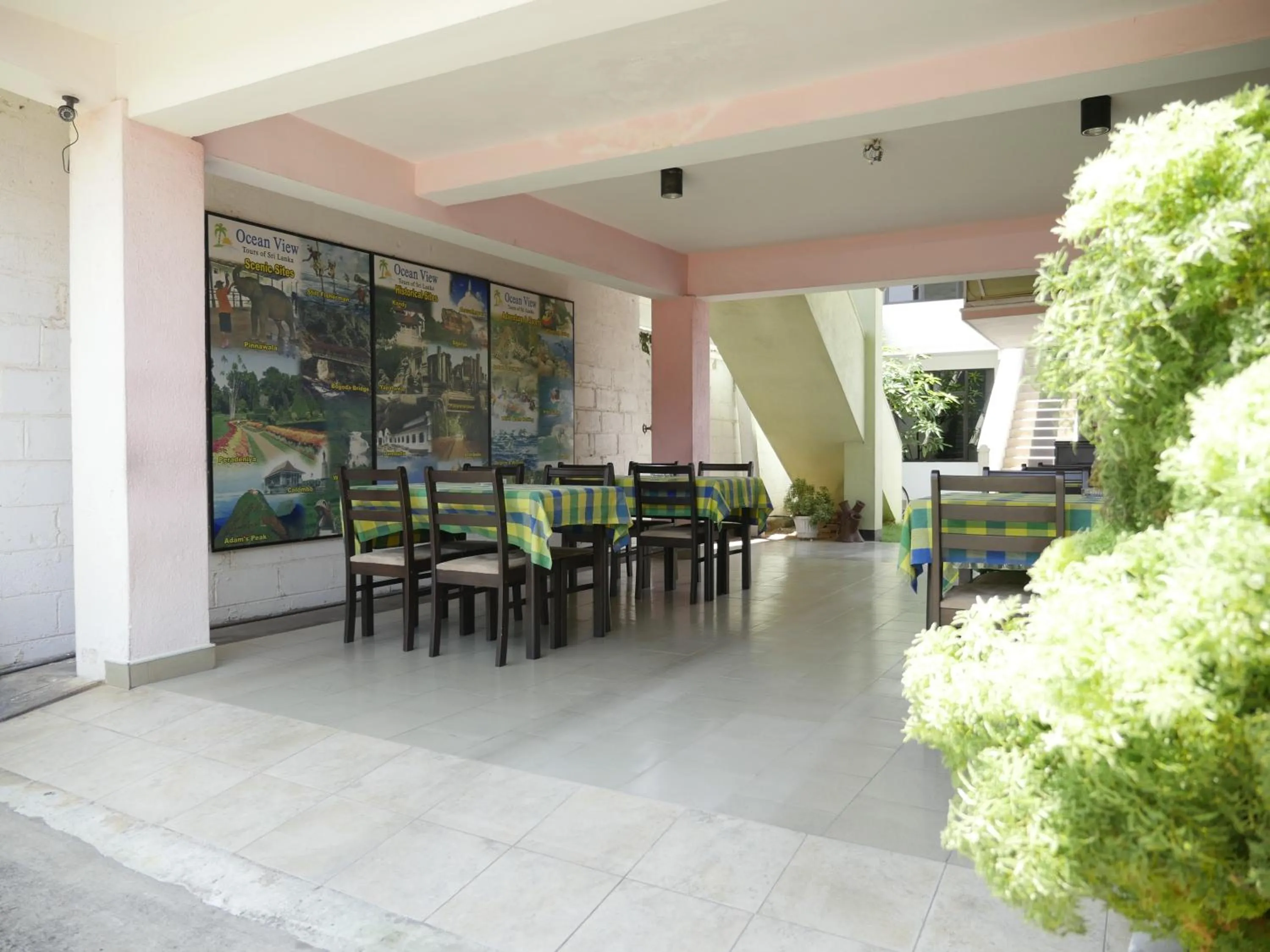 On site in Ocean View tourist guest house at Negombo beach near the airport