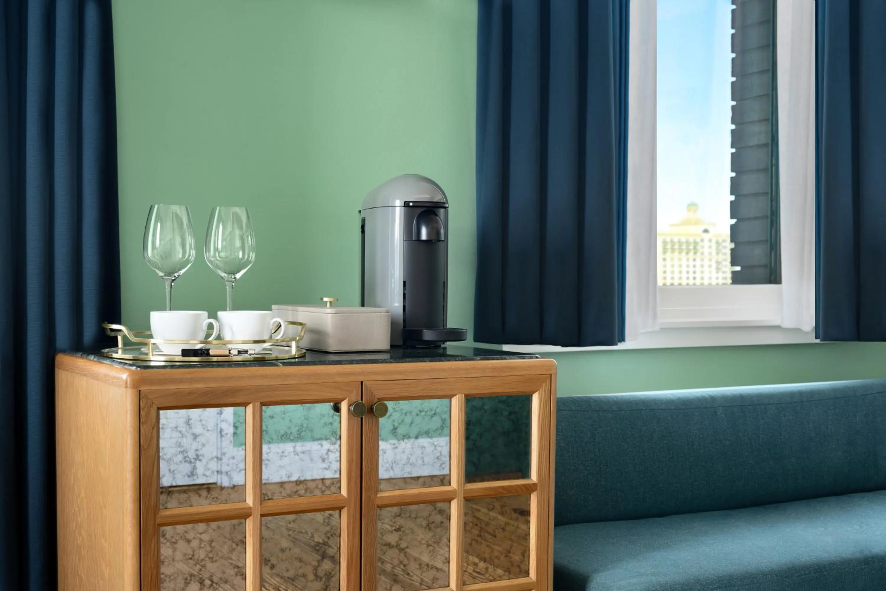 Seating area in The Drayton Hotel Savannah, Curio Collection by Hilton