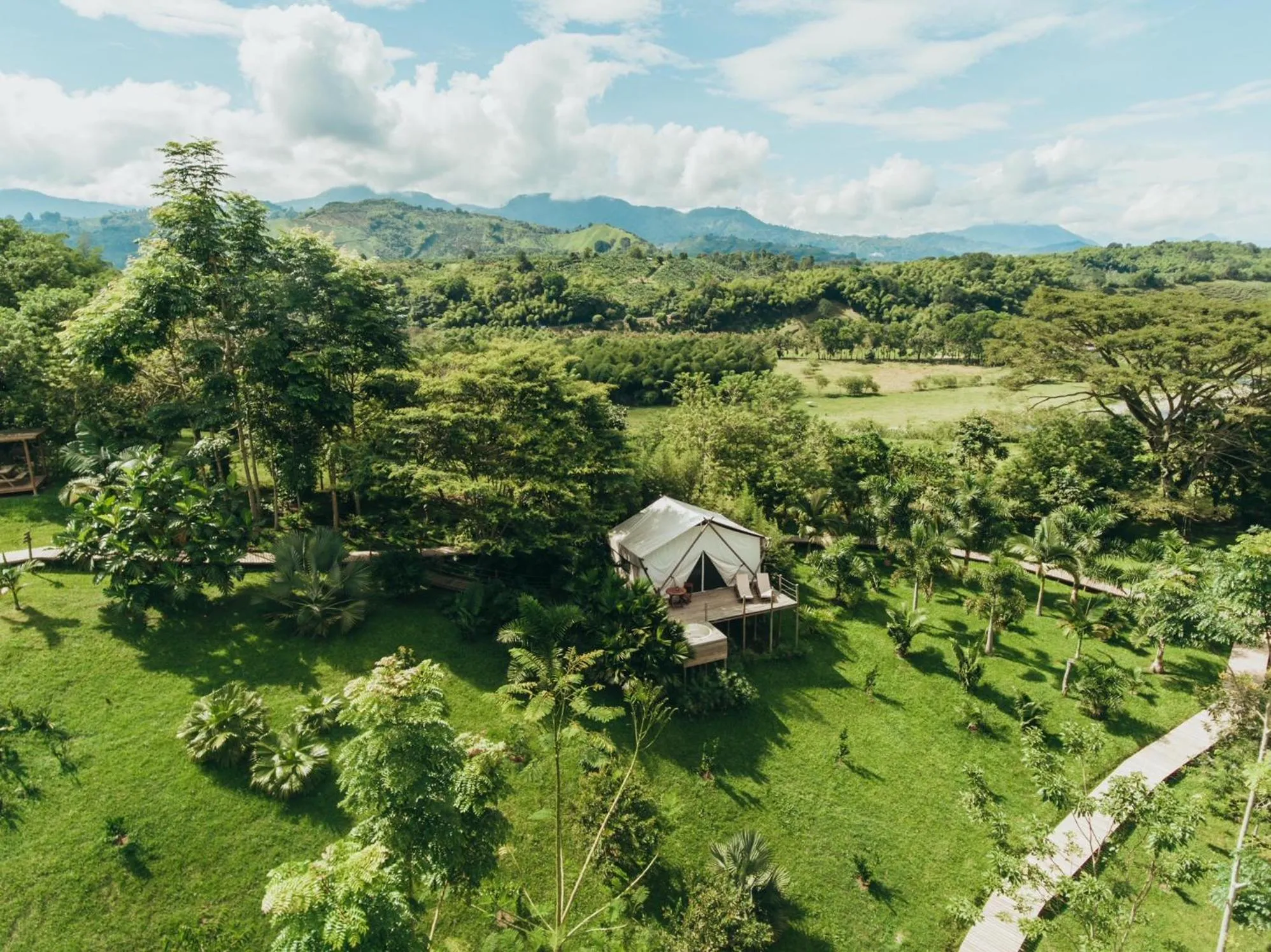 Bird's eye view in Glamping Entre Rios