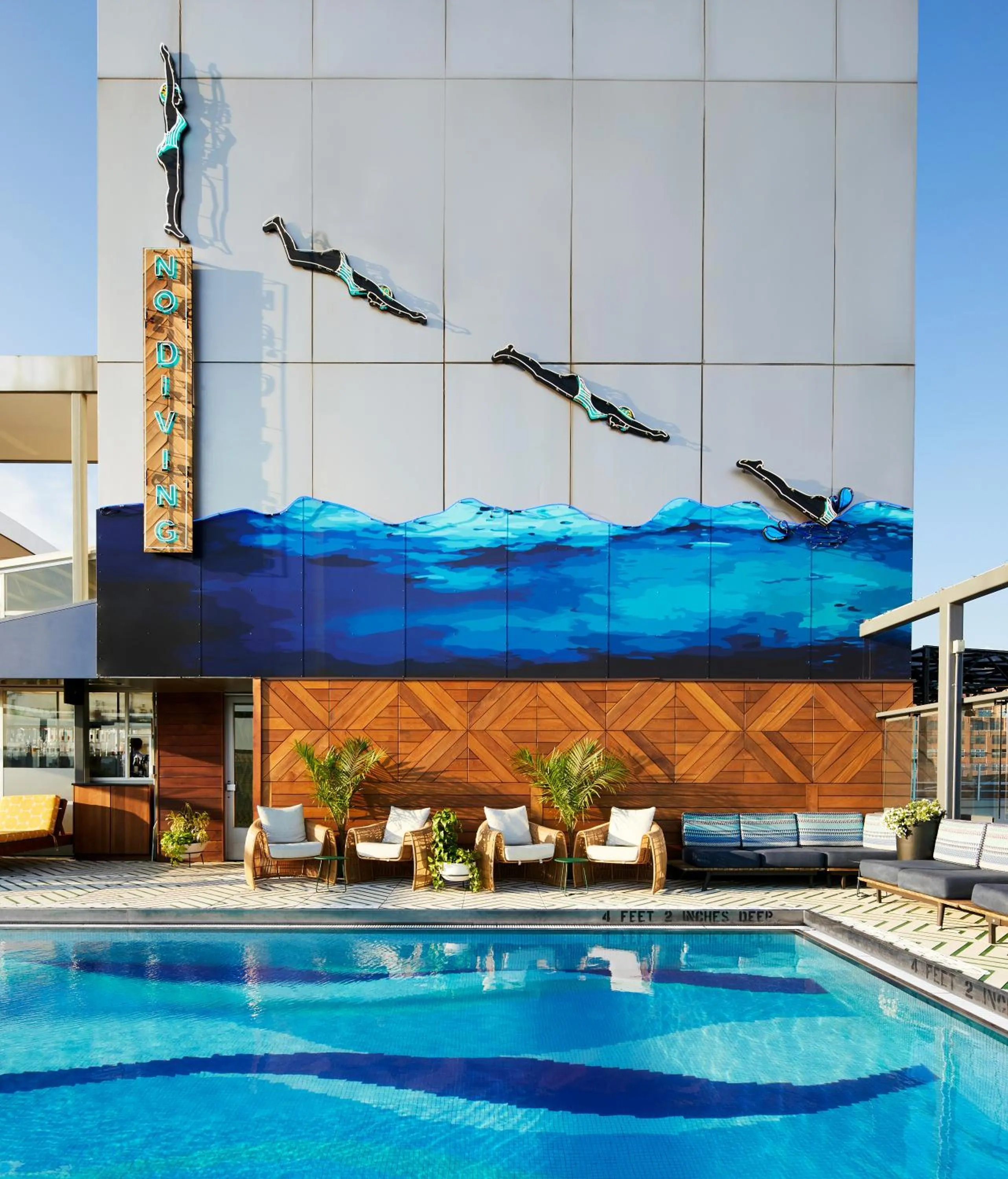 Swimming pool in Gansevoort Meatpacking