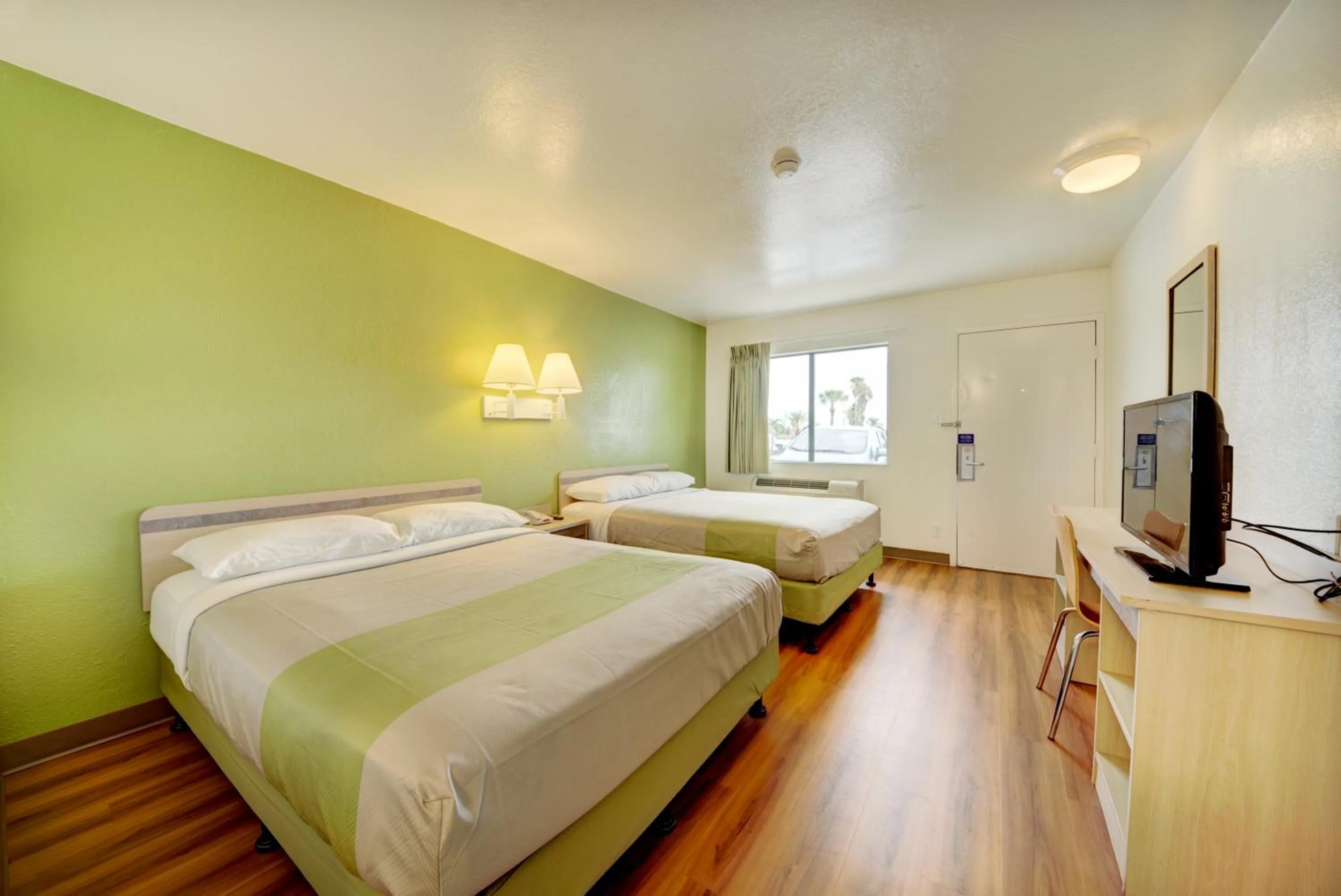 Bed in Motel 6-Cocoa Beach, FL